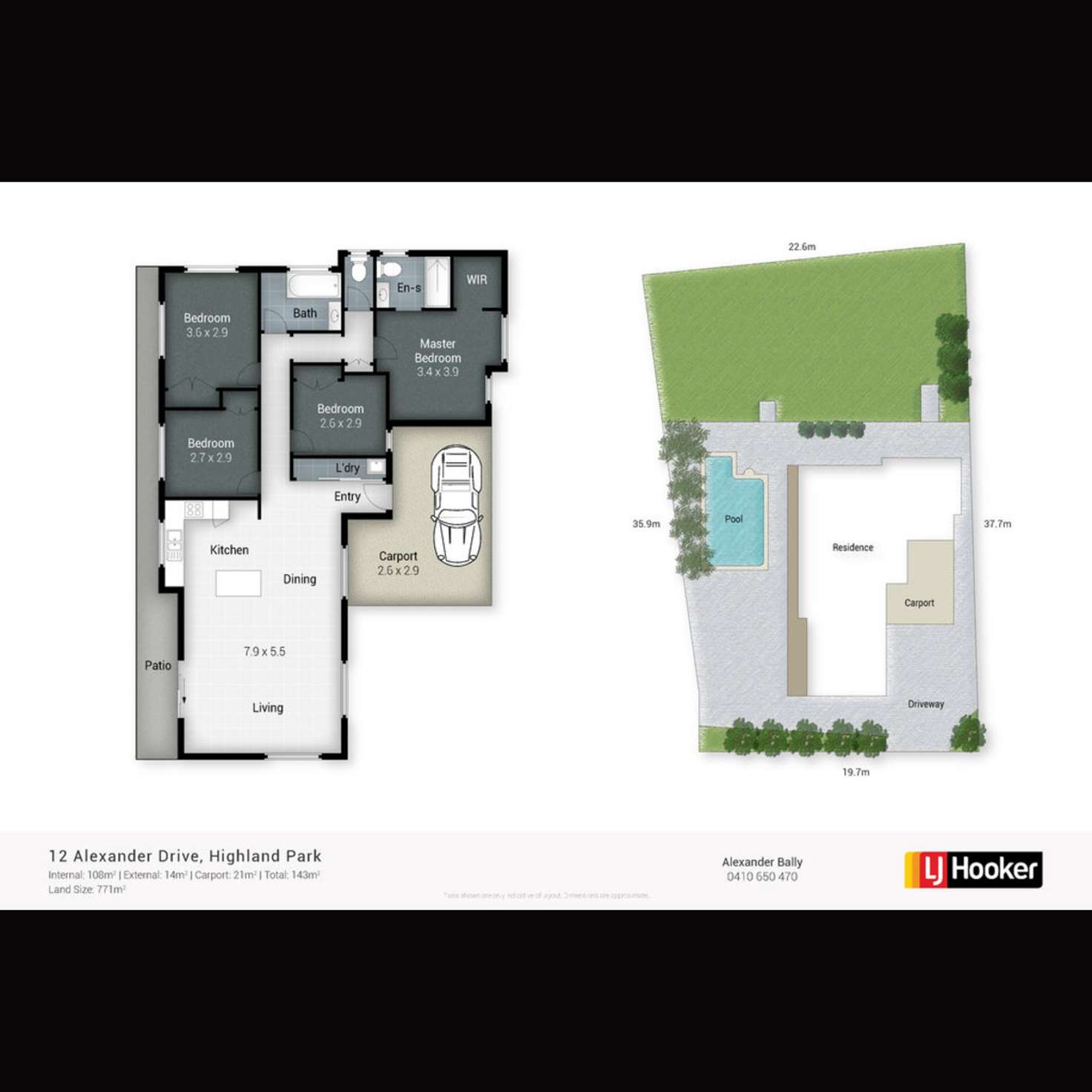 Floorplan of Homely house listing, 12 Alexander Drive, Highland Park QLD 4211