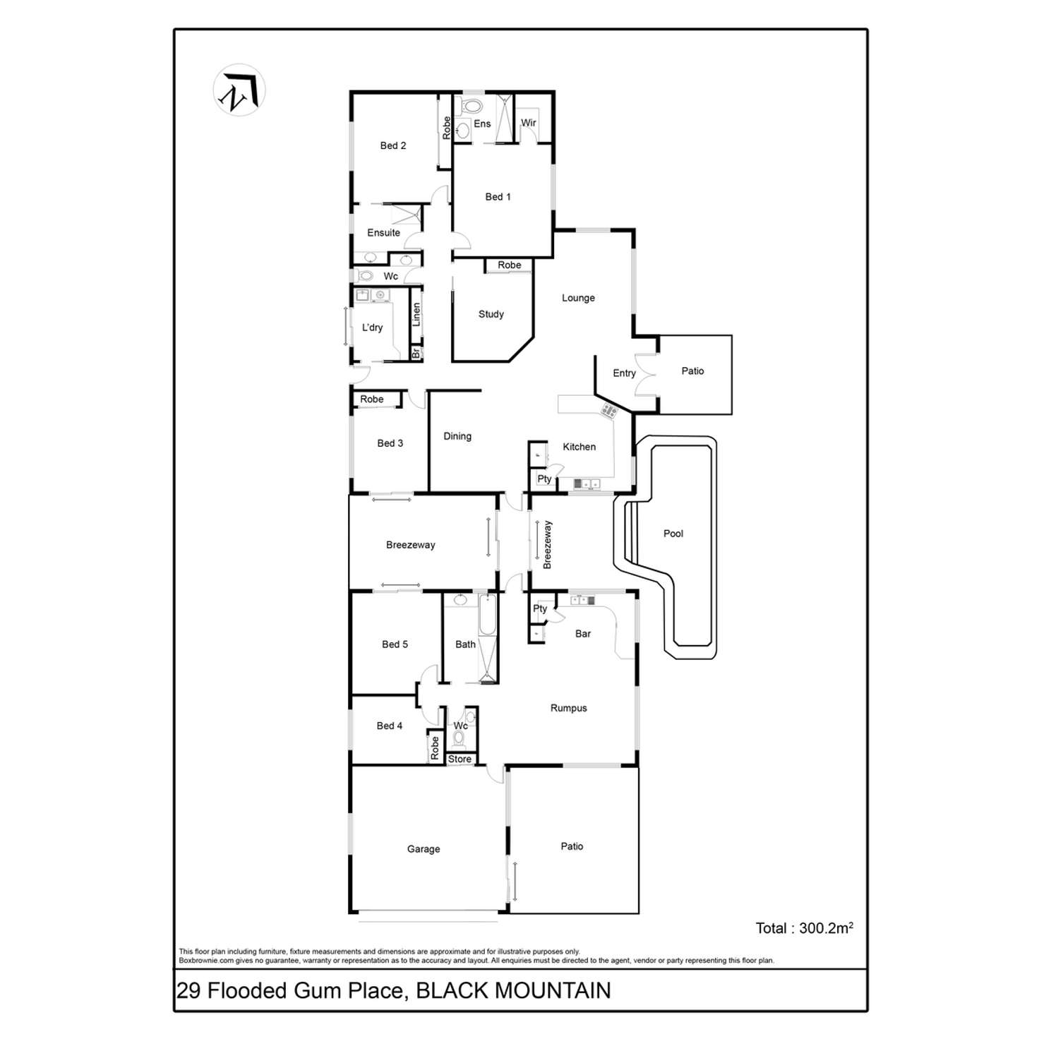 Floorplan of Homely house listing, 29 Flooded Gum Place, Black Mountain QLD 4563