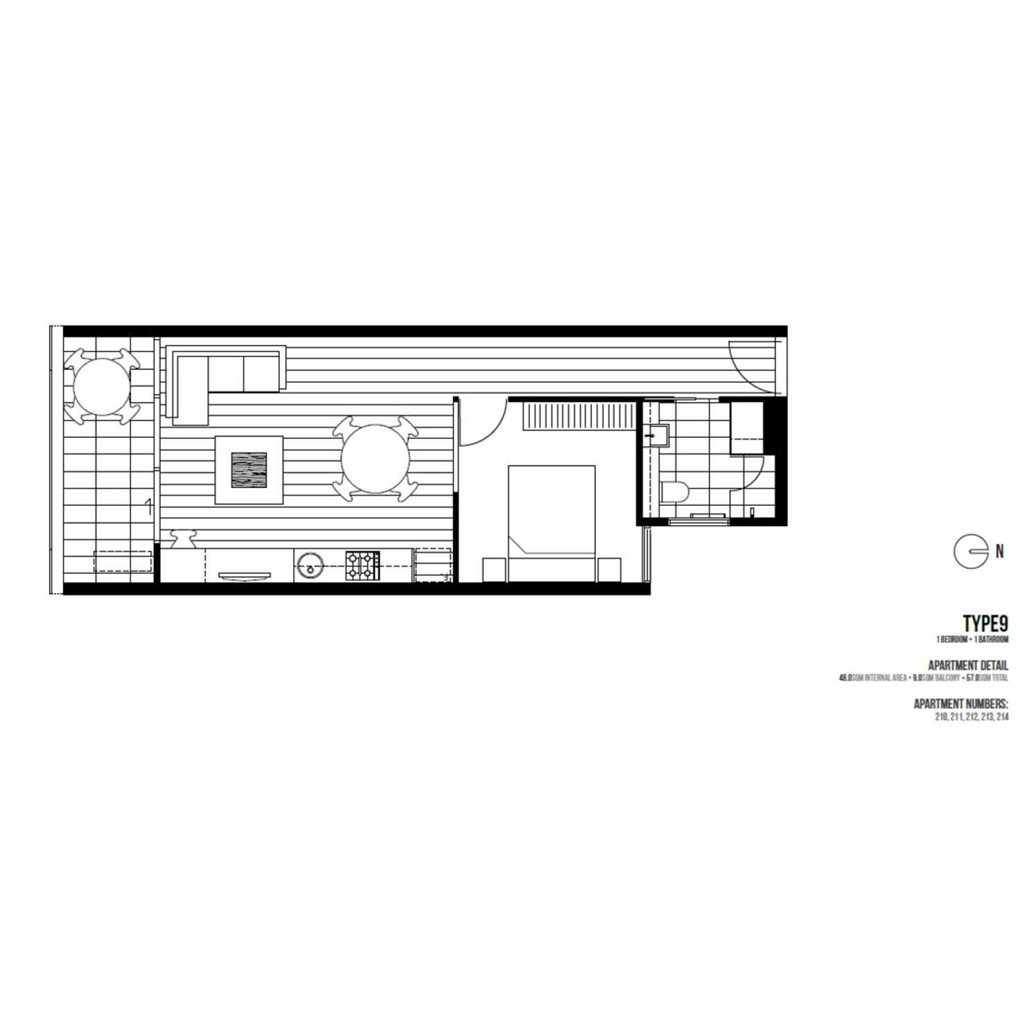 Floorplan of Homely apartment listing, 213/658 Centre Road, Bentleigh East VIC 3165