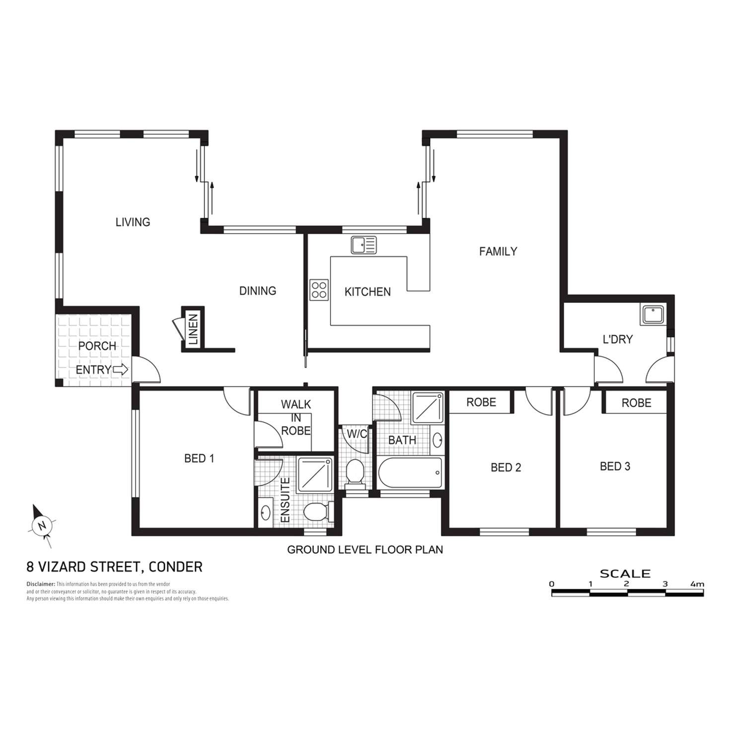 Floorplan of Homely house listing, 8 Vizard Street, Conder ACT 2906