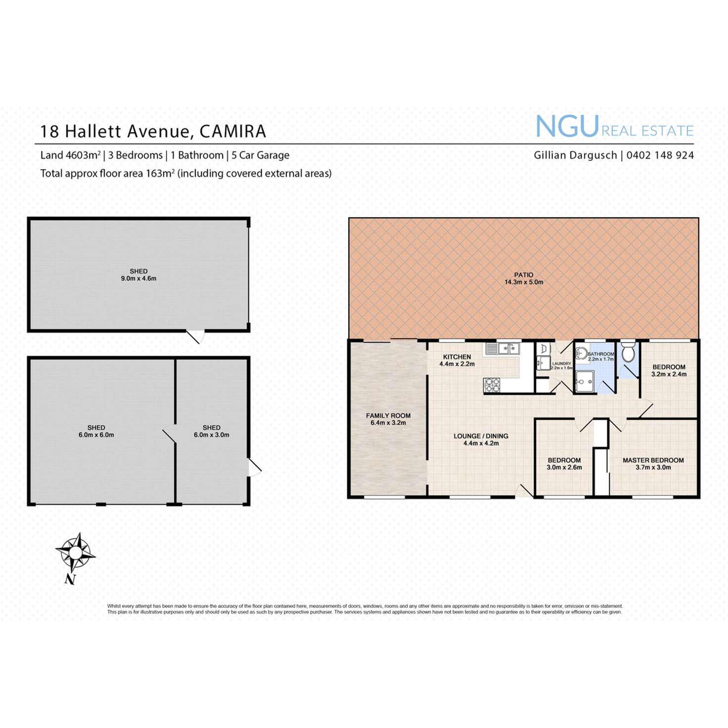 Floorplan of Homely house listing, 18 Hallett Avenue, Camira QLD 4300