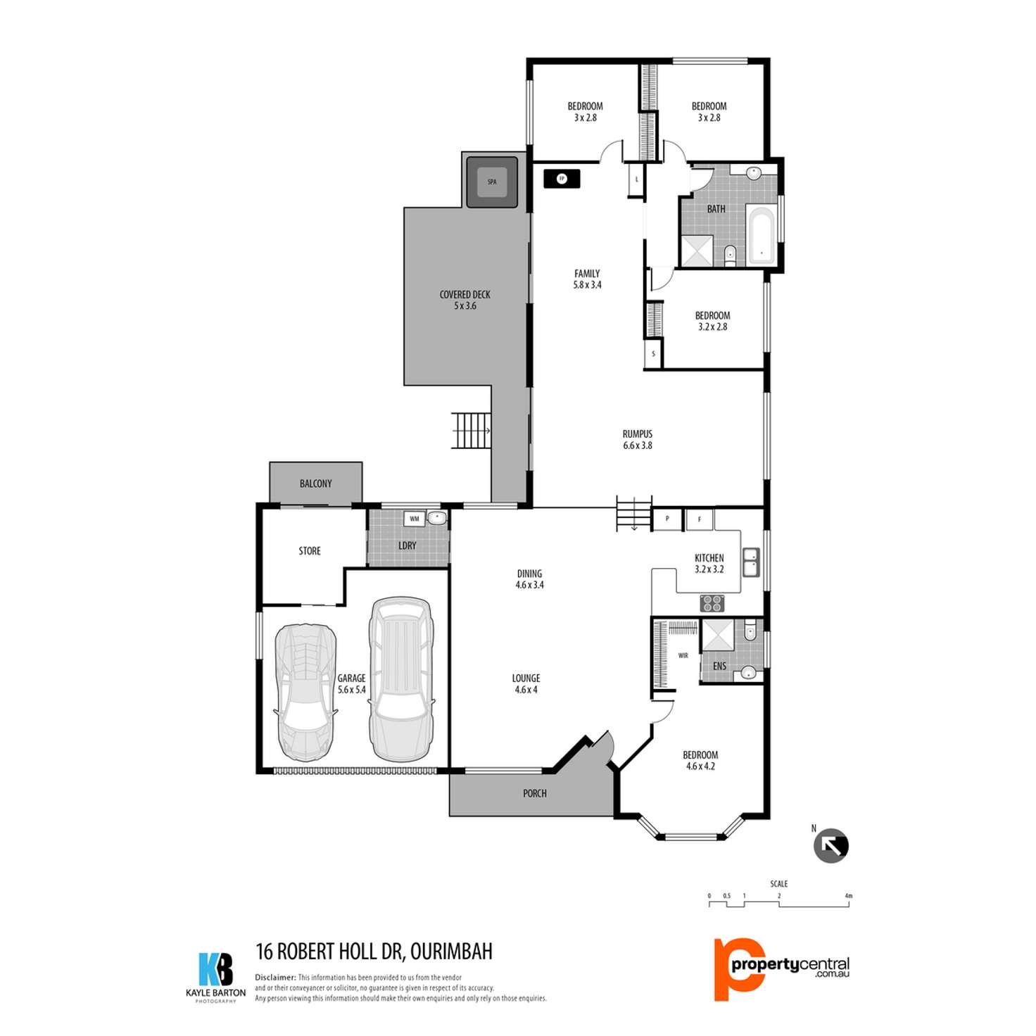 Floorplan of Homely house listing, 16 Robert Holl Drive, Ourimbah NSW 2258