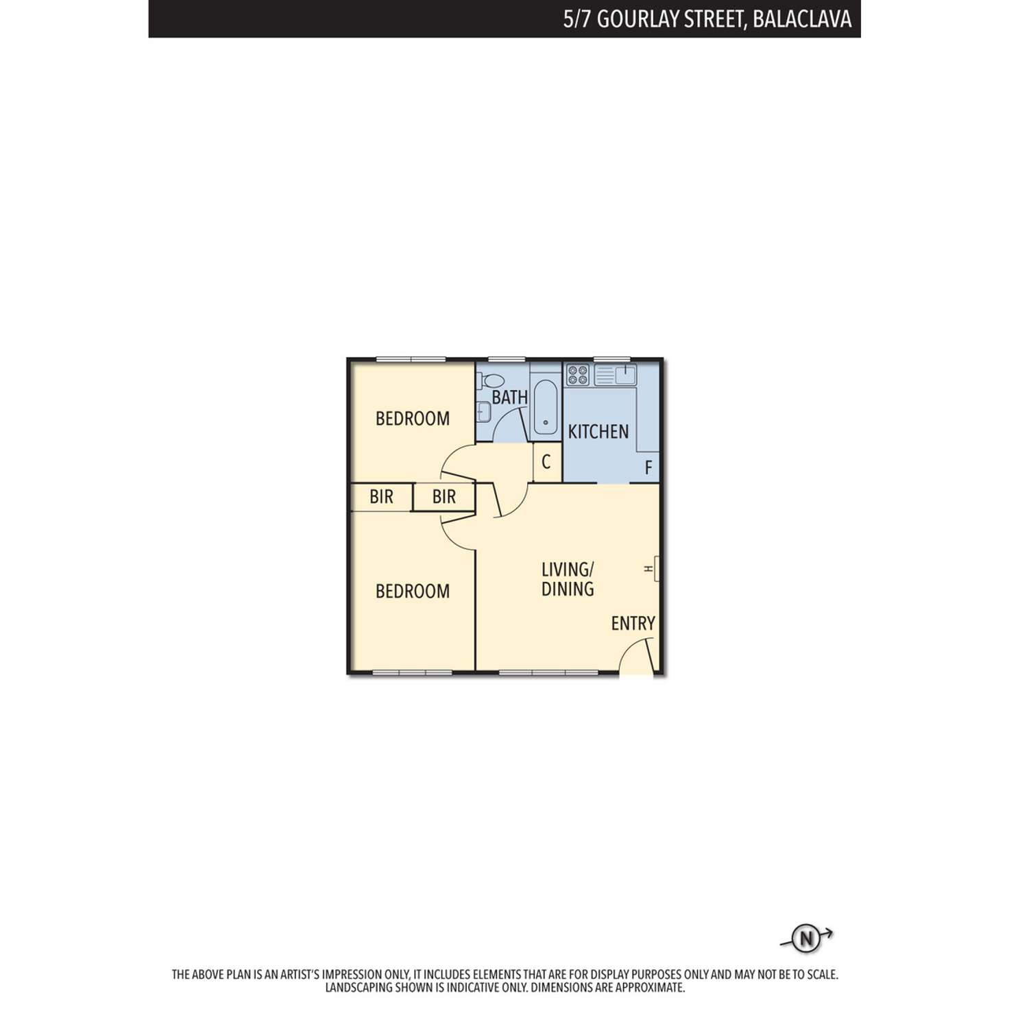 Floorplan of Homely apartment listing, 5/7 Gourlay Street, Balaclava VIC 3183