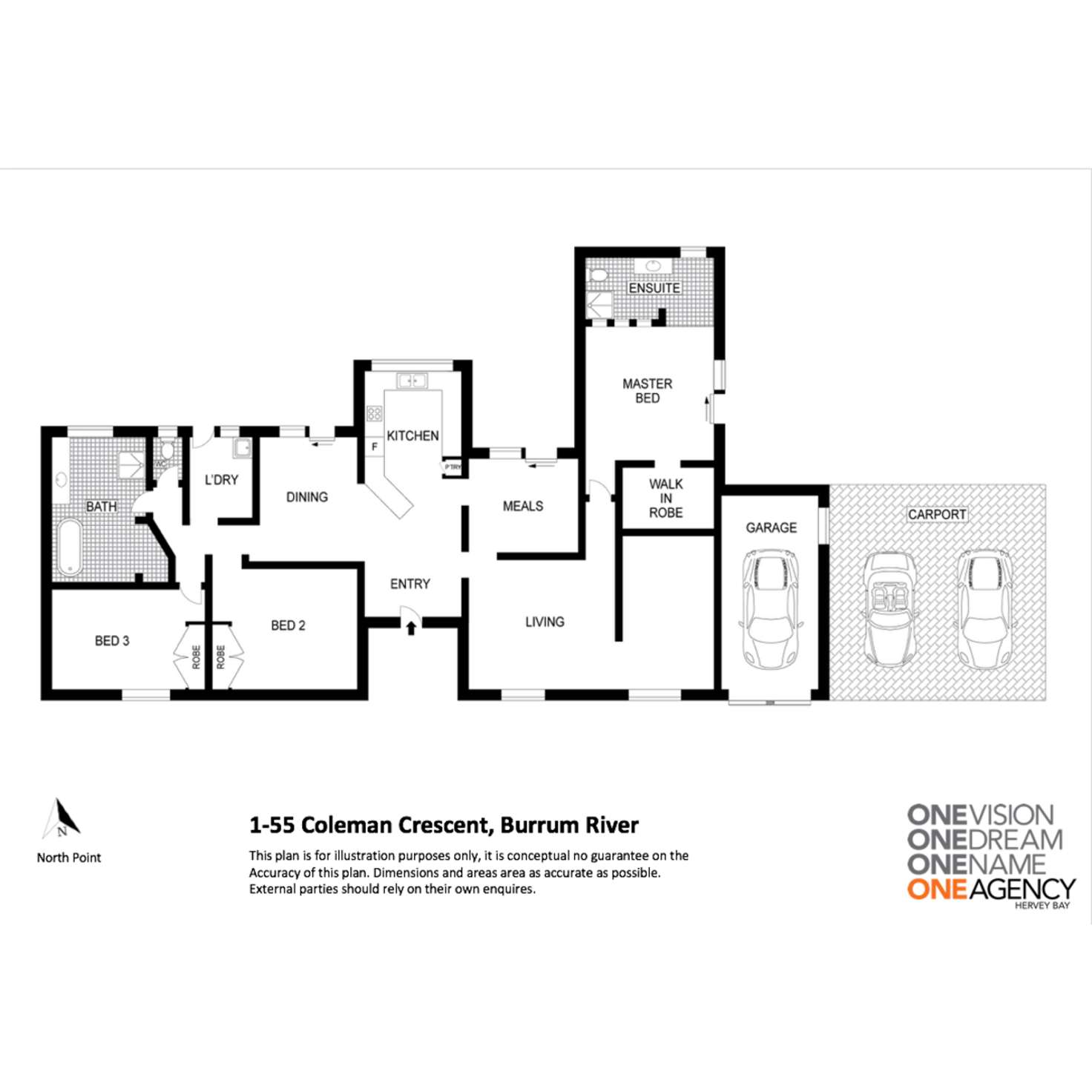 Floorplan of Homely acreageSemiRural listing, 1-5 Colman Crescent, Burrum River QLD 4659