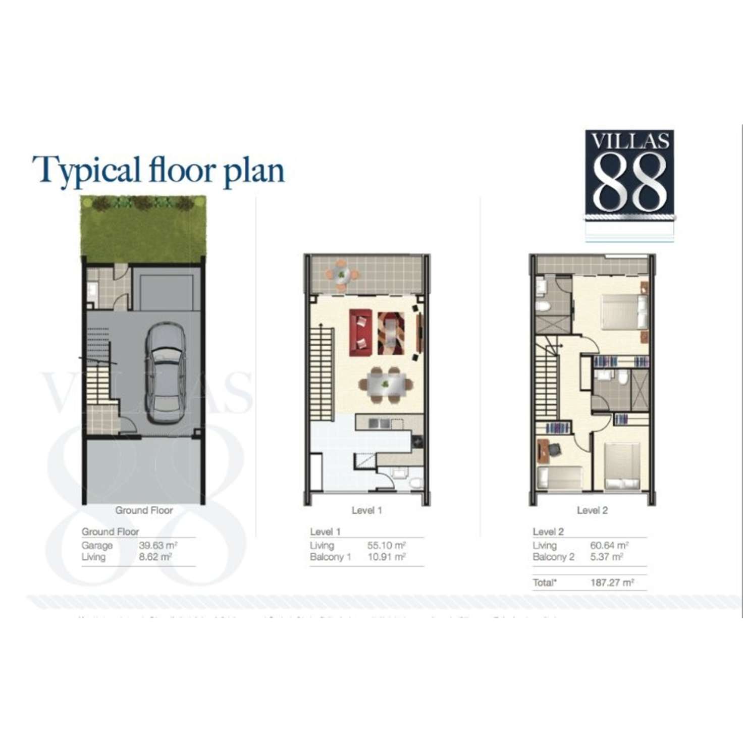 Floorplan of Homely villa listing, 13/1 Mervyn Thomas Drive, Hope Island QLD 4212