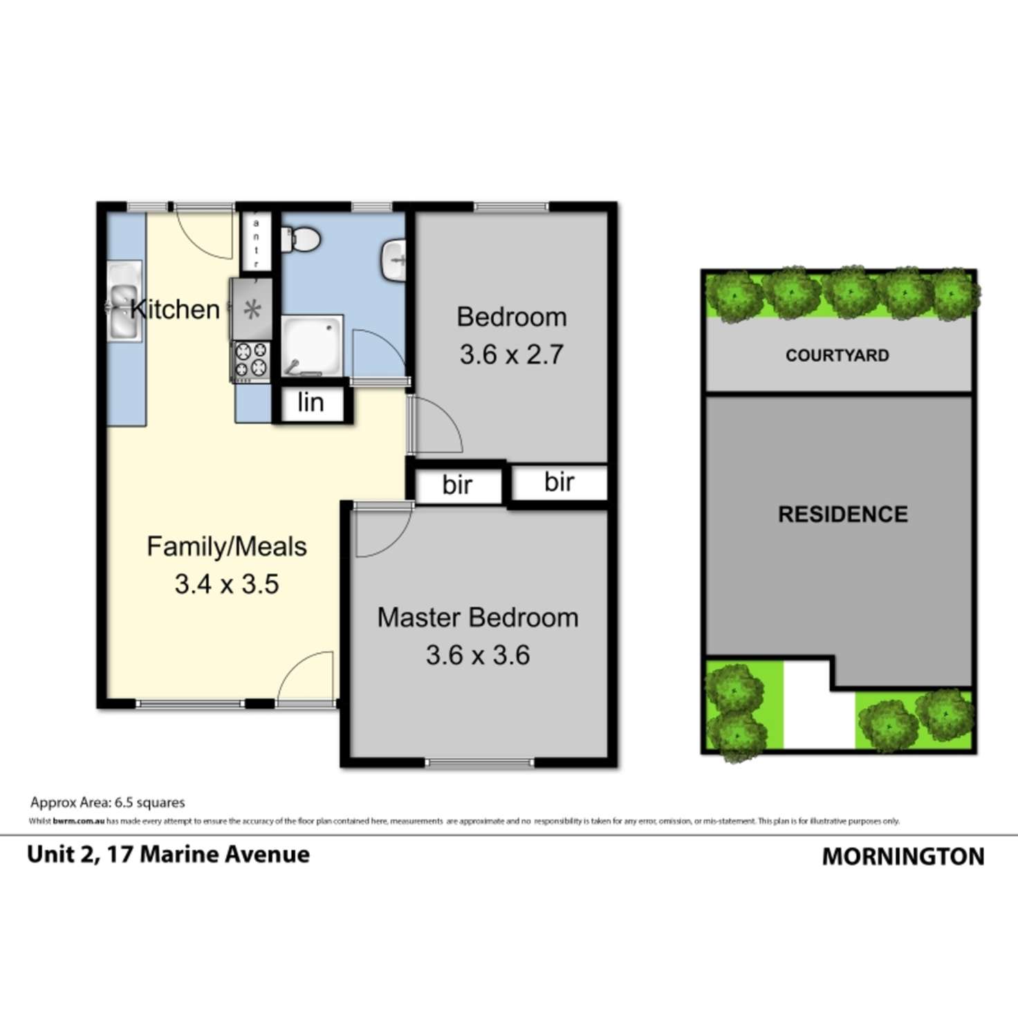 Floorplan of Homely unit listing, 2/17 Marine Avenue, Mornington VIC 3931