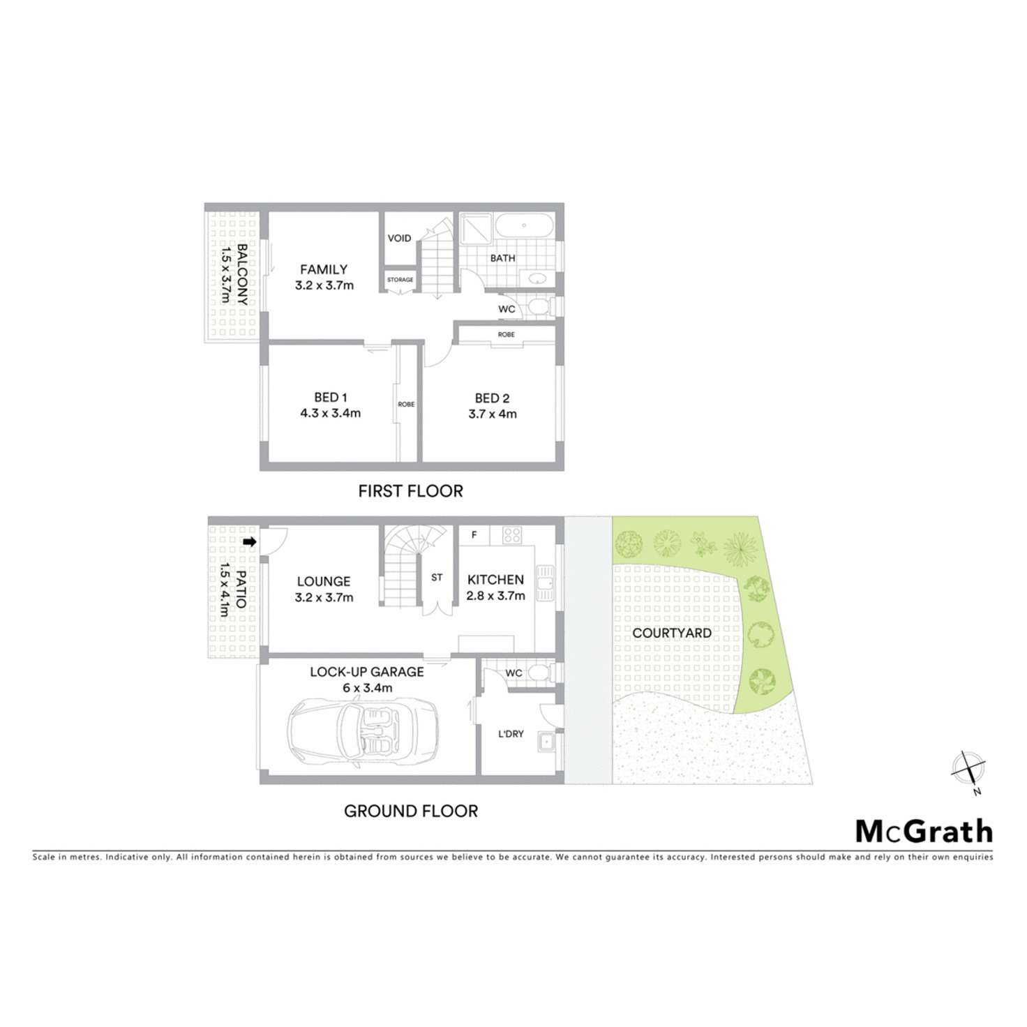Floorplan of Homely townhouse listing, 2/4 Burnet Street, Ballina NSW 2478