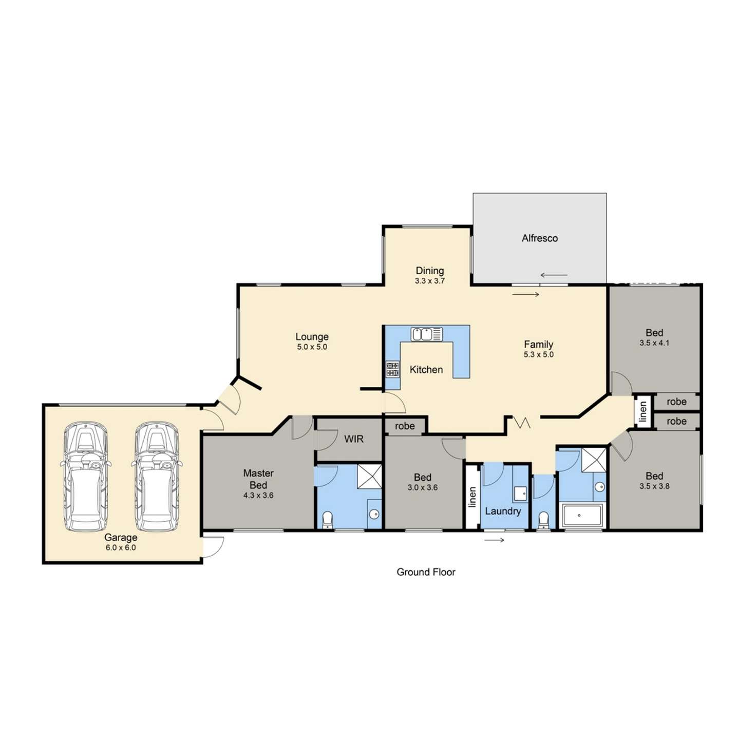 Floorplan of Homely house listing, 83 Victoria Street, Safety Beach VIC 3936