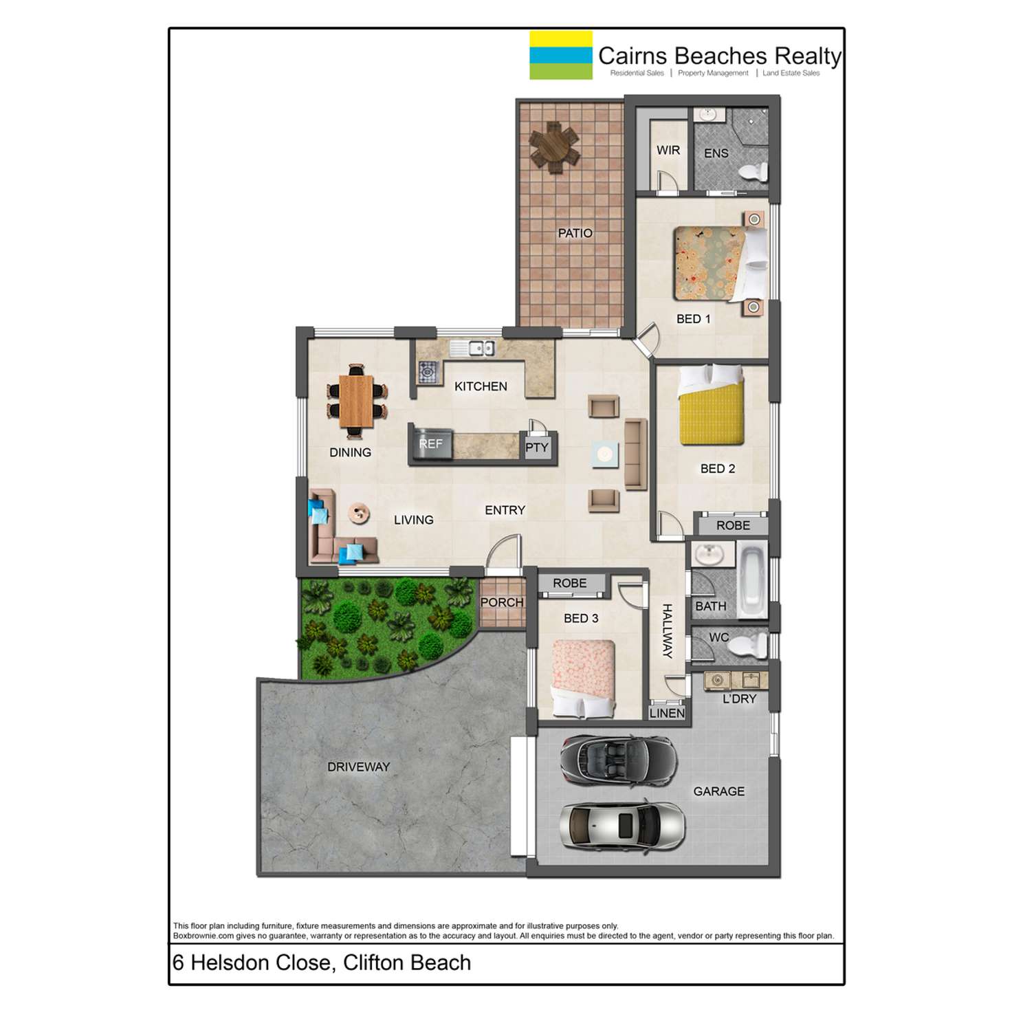 Floorplan of Homely house listing, 6 Helsdon Close, Clifton Beach QLD 4879