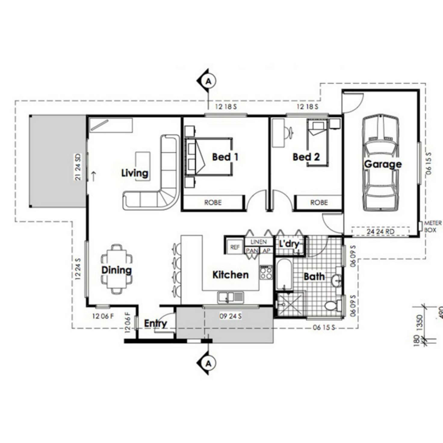 Floorplan of Homely villa listing, 2/78 Edmund Street, Sanctuary Point NSW 2540
