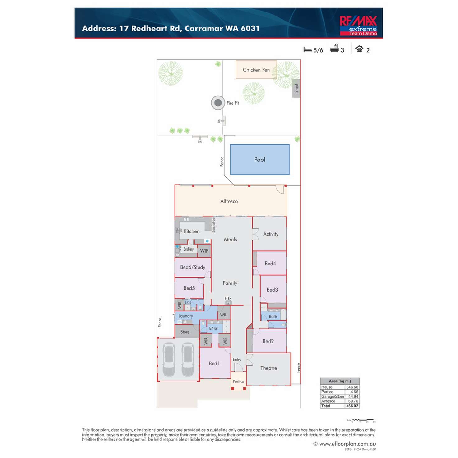 Floorplan of Homely house listing, 17 Redheart Road, Carramar WA 6031