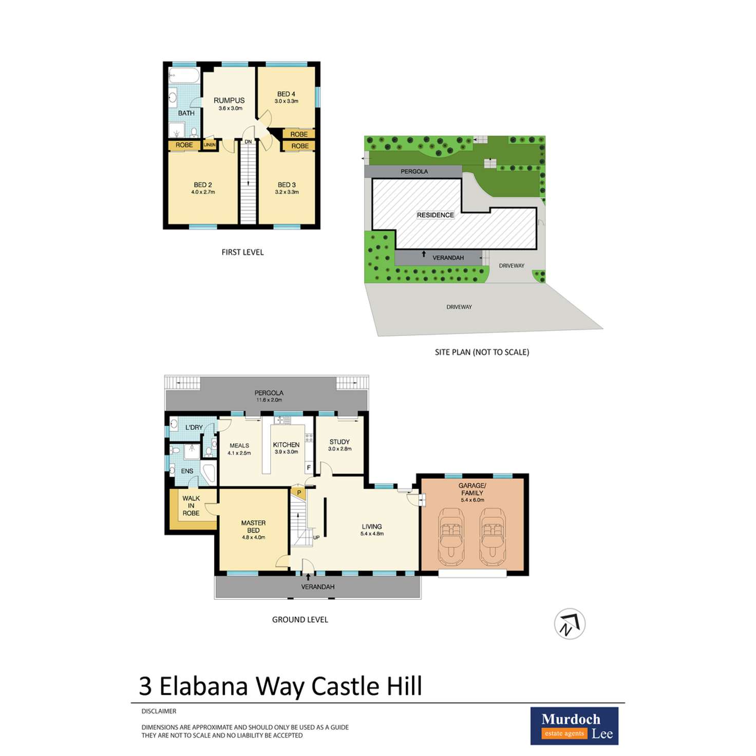 Floorplan of Homely house listing, 3 Elabana Way, Castle Hill NSW 2154