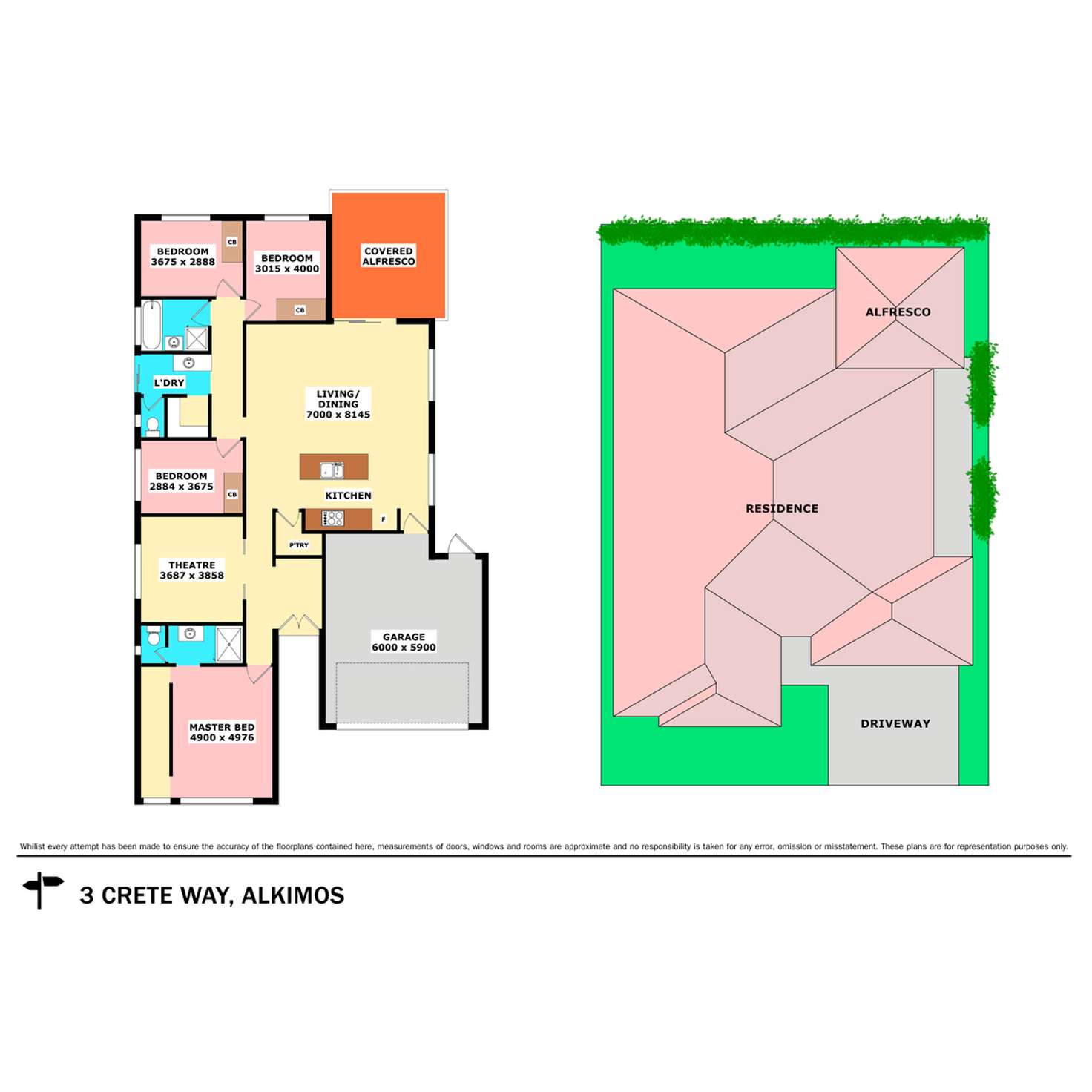 Floorplan of Homely house listing, 3 Crete Way, Alkimos WA 6038