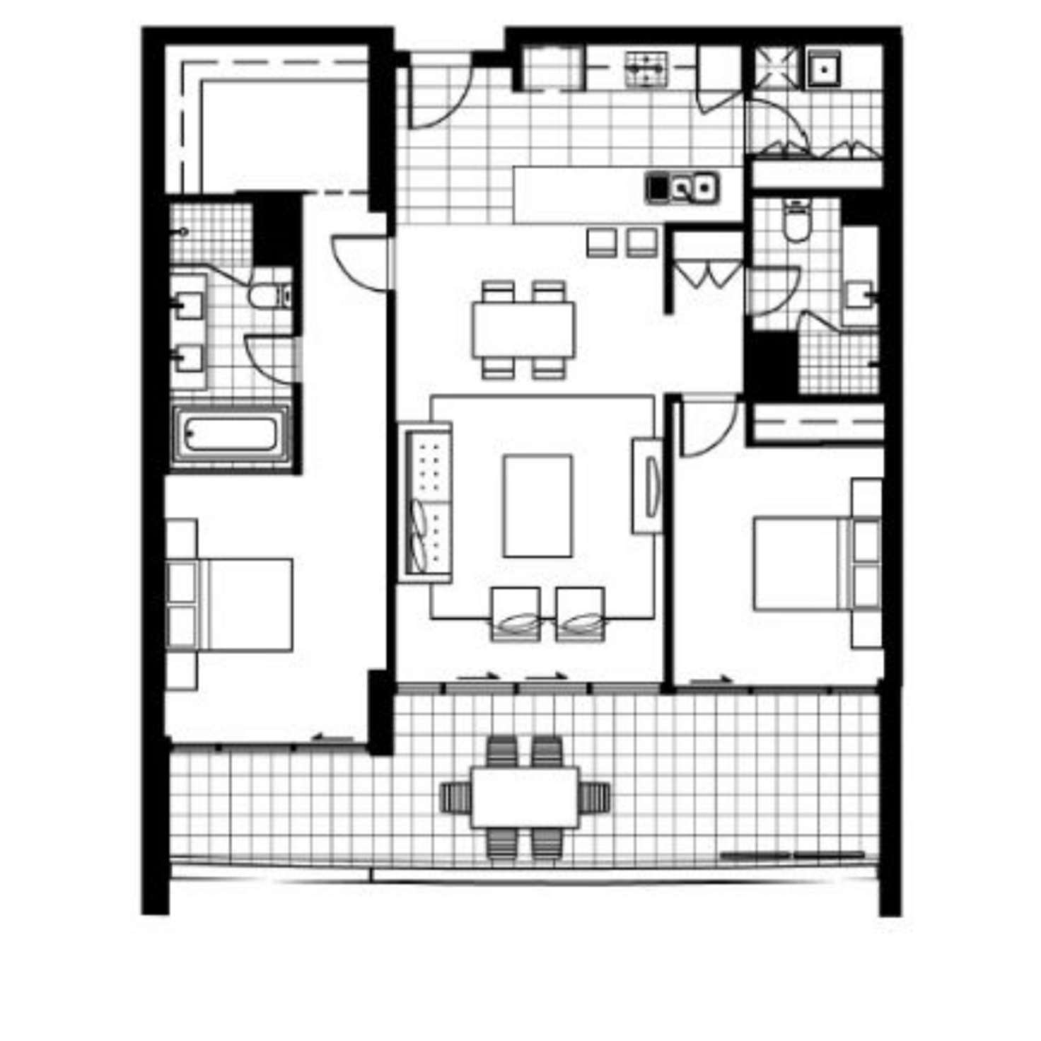 Floorplan of Homely apartment listing, 1902/96 Bow River Crescent, Burswood WA 6100