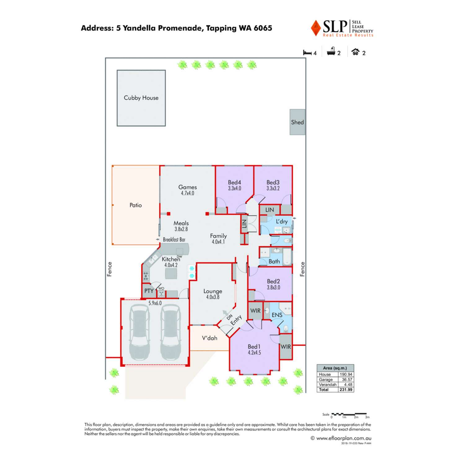 Floorplan of Homely house listing, 5 Yandella Promenade, Tapping WA 6065
