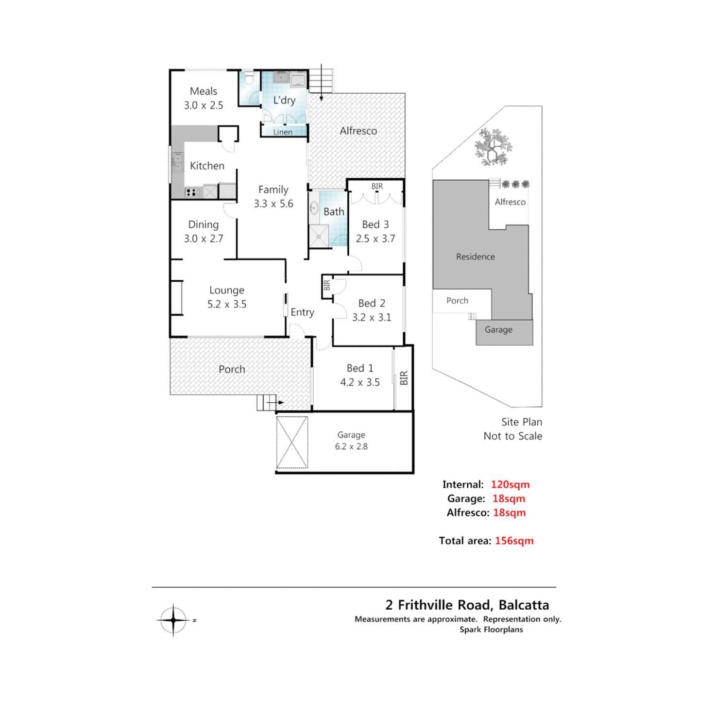 Floorplan of Homely house listing, 2 Frithville Road, Balcatta WA 6021