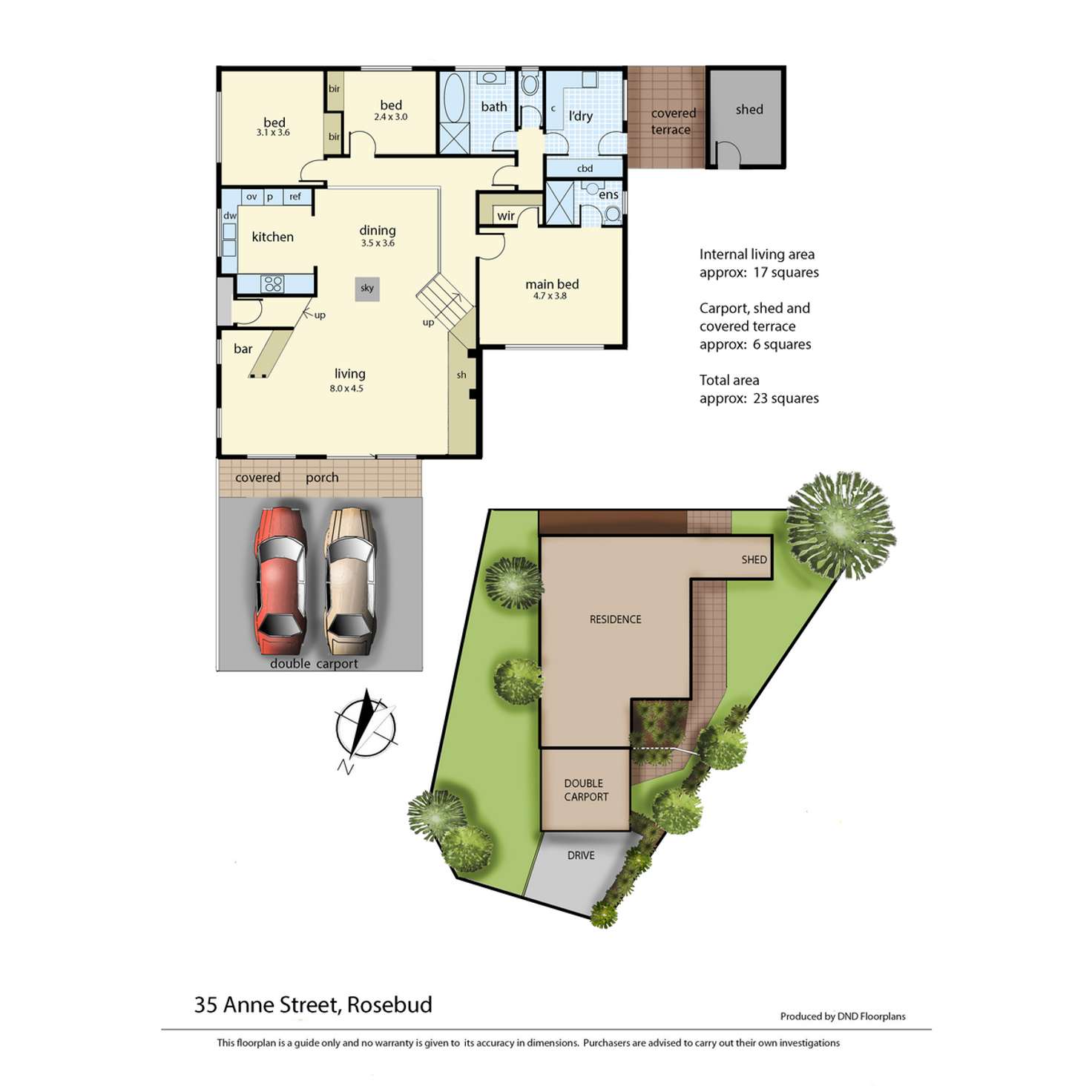 Floorplan of Homely house listing, 35 Anne Street, Rosebud VIC 3939