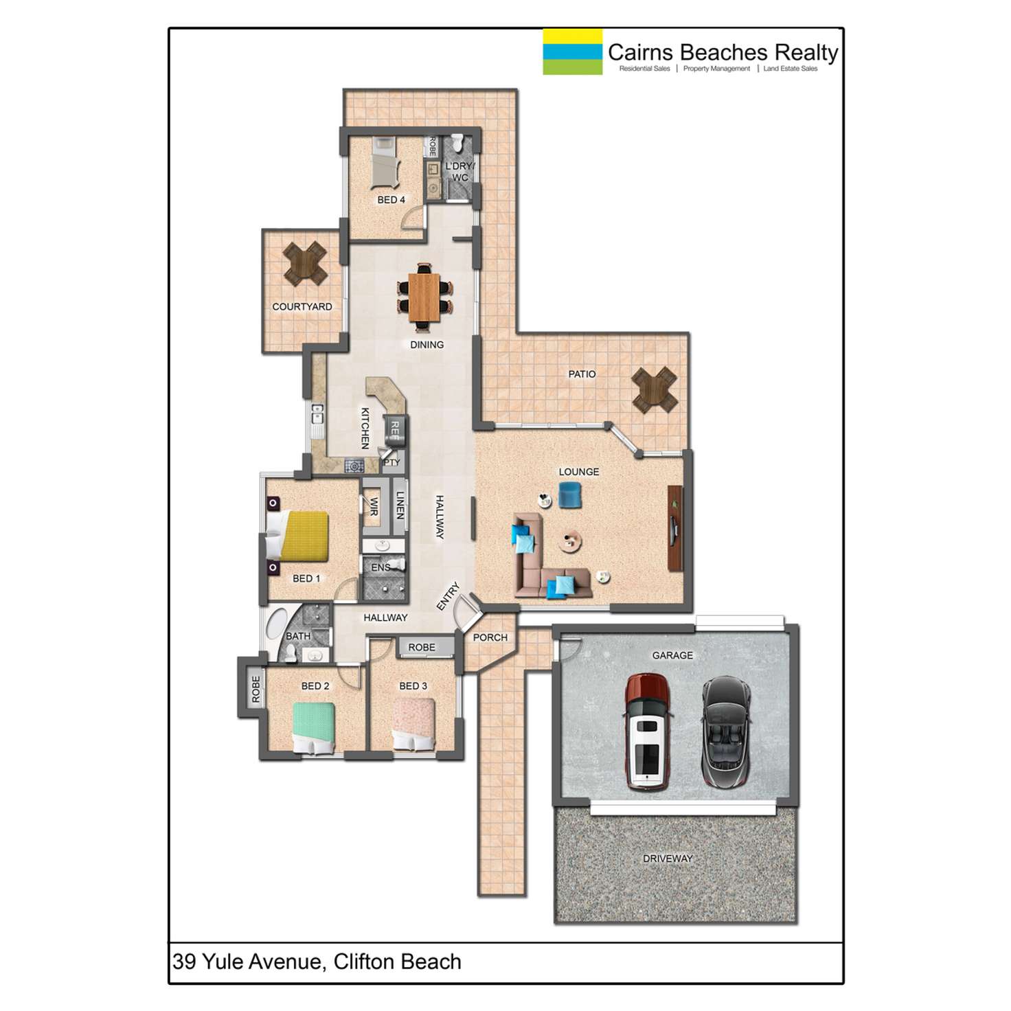 Floorplan of Homely house listing, 39 Yule Avenue, Clifton Beach QLD 4879