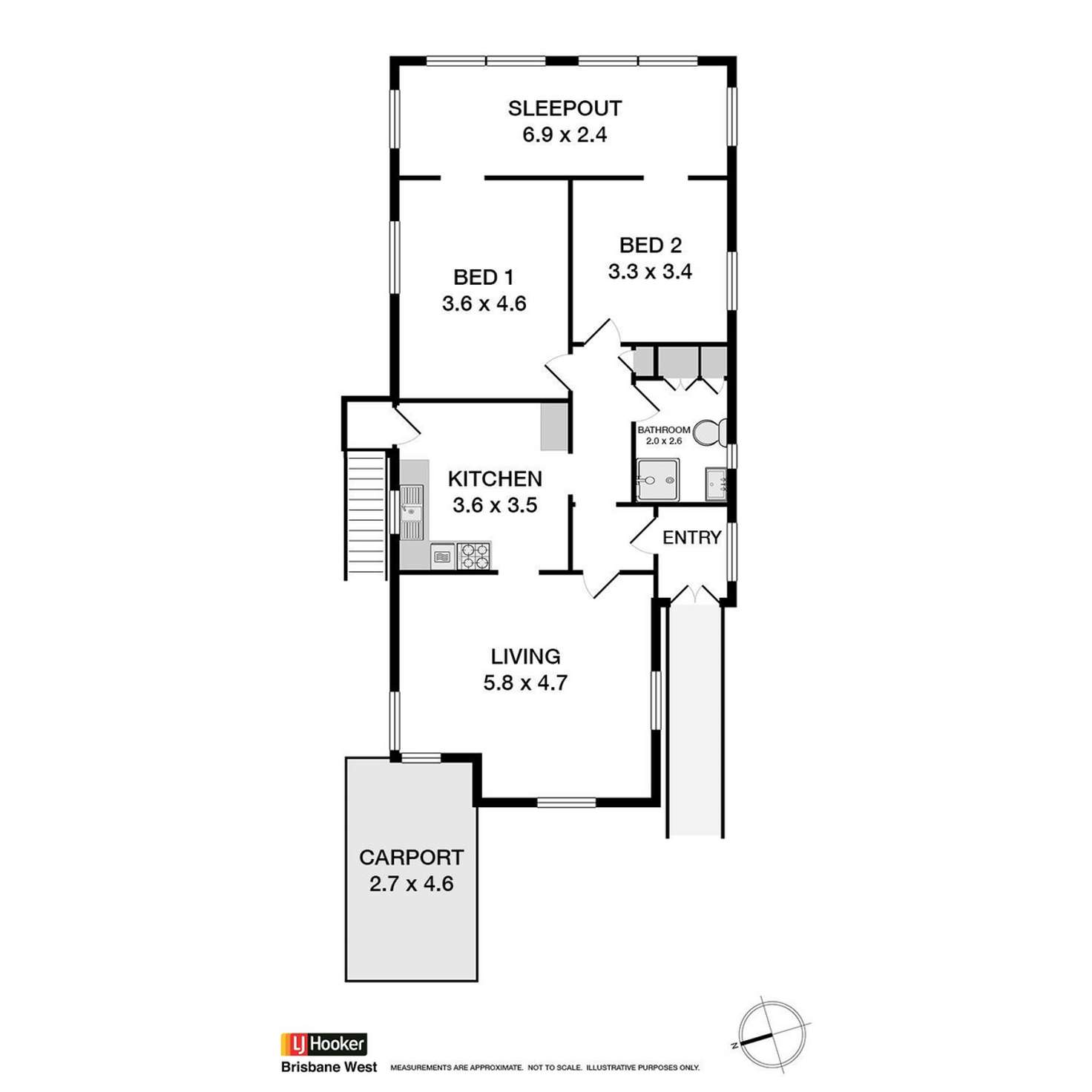 Floorplan of Homely house listing, 102 Jubilee Terrace, Bardon QLD 4065