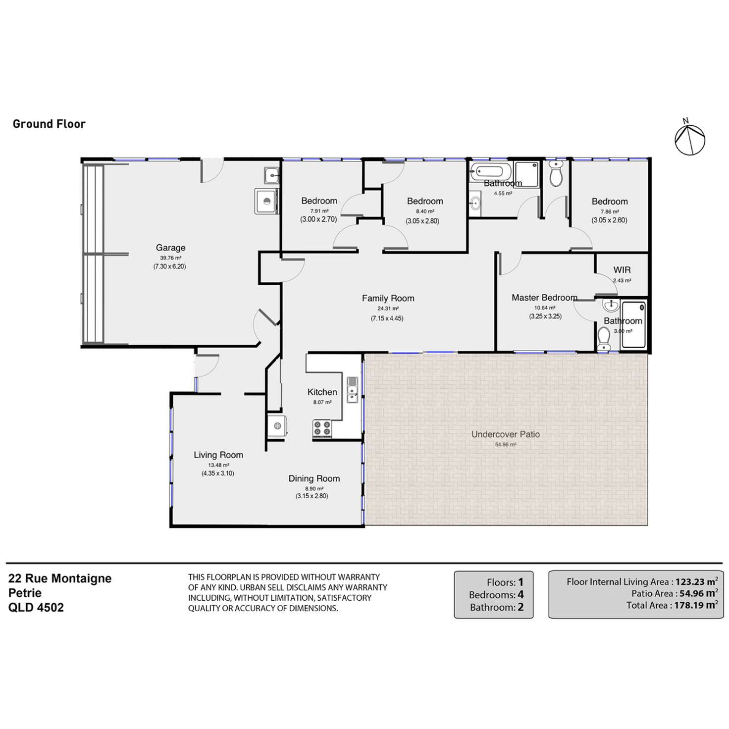 Floorplan of Homely house listing, 22 Rue Montaigne, Petrie QLD 4502