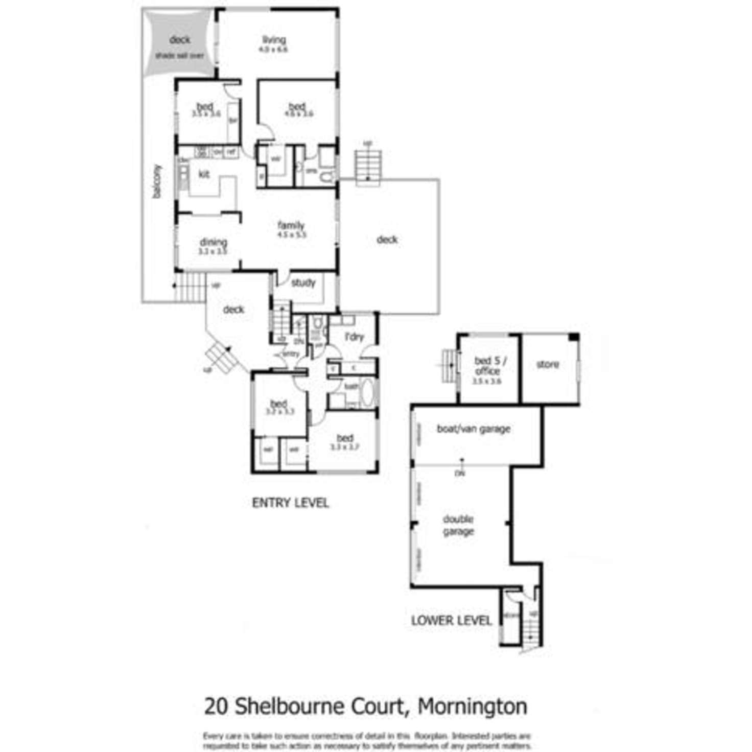 Floorplan of Homely house listing, 20 Shelbourne Court, Mornington VIC 3931