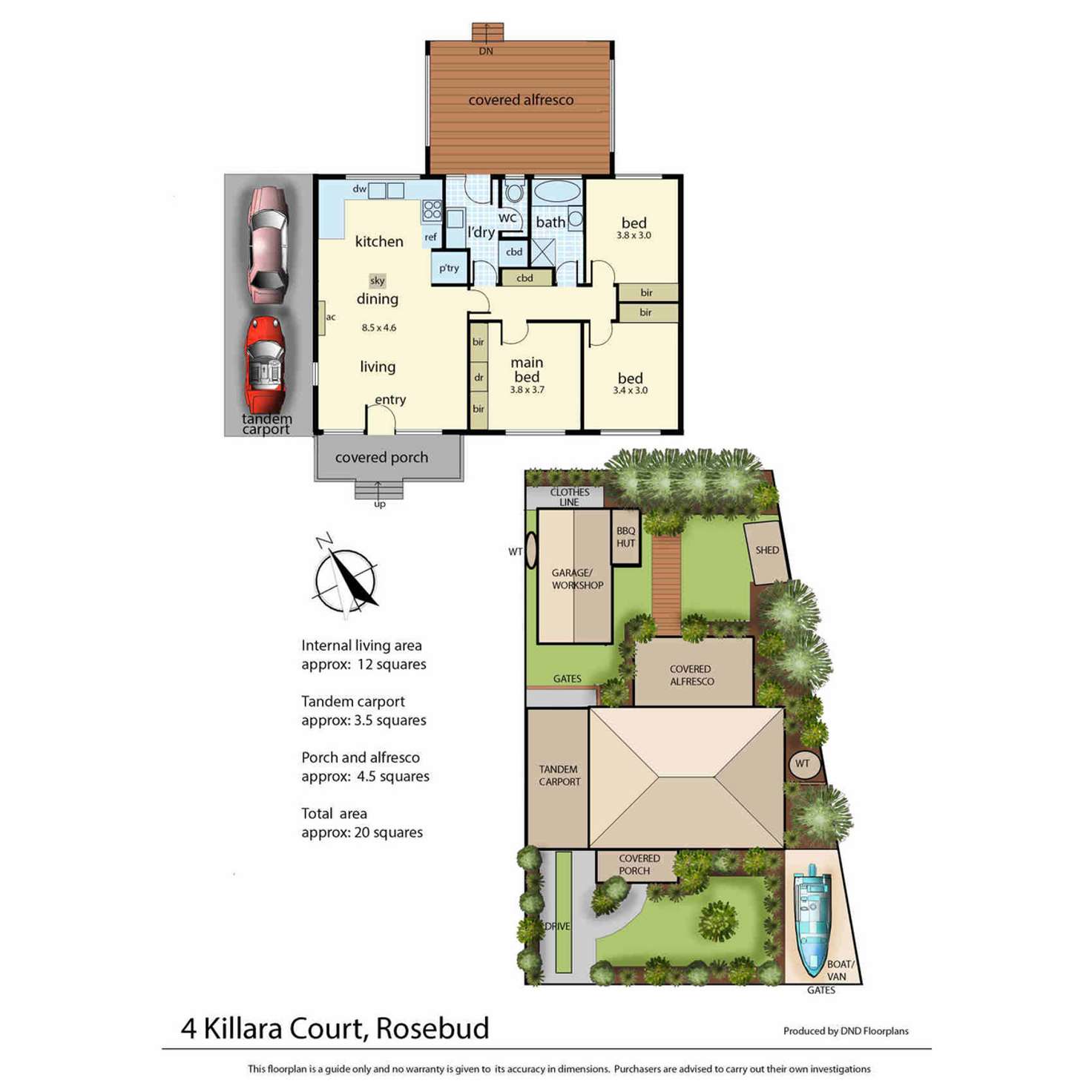 Floorplan of Homely house listing, 4 Killara Court, Rosebud VIC 3939