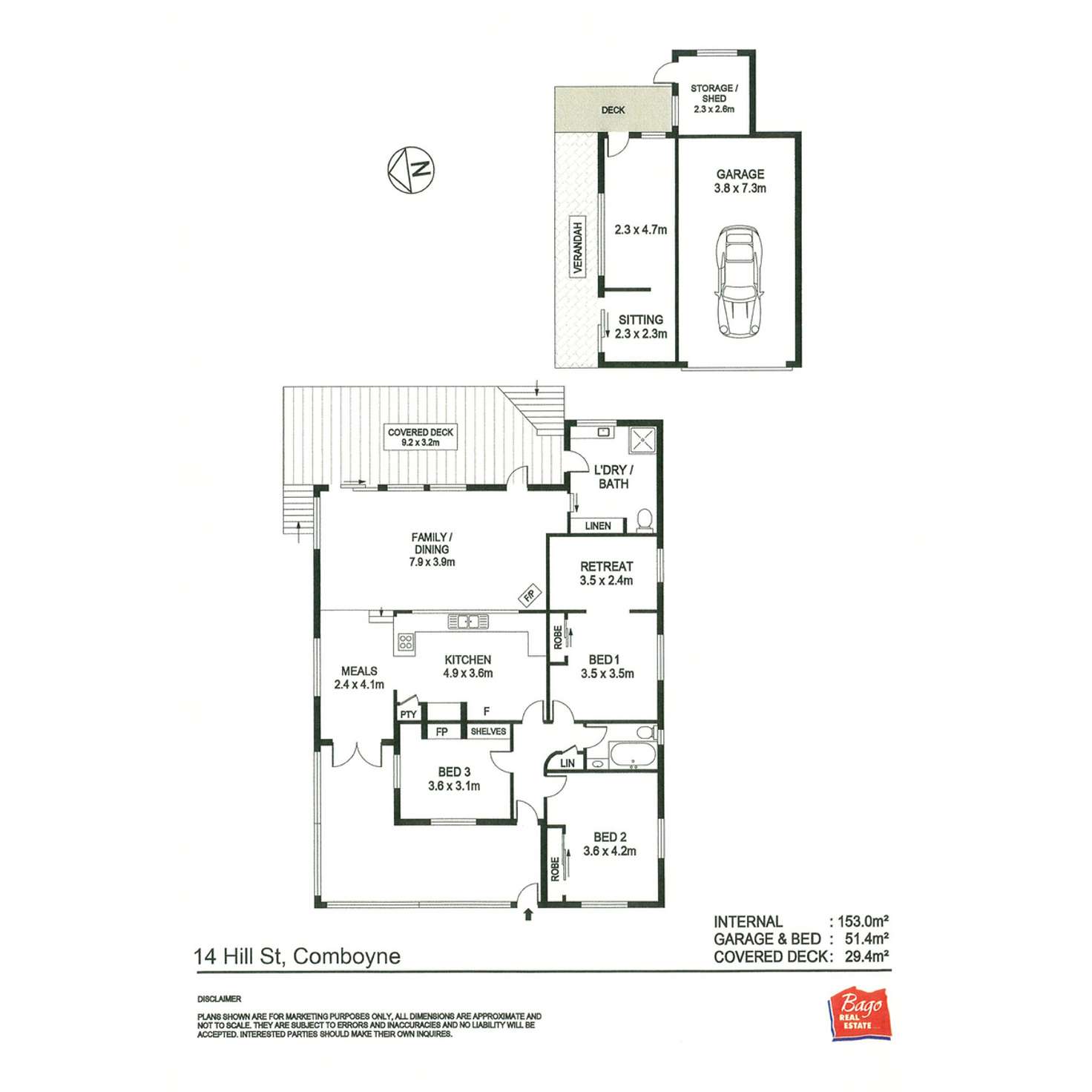 Floorplan of Homely house listing, 14 Hill Street, Comboyne NSW 2429