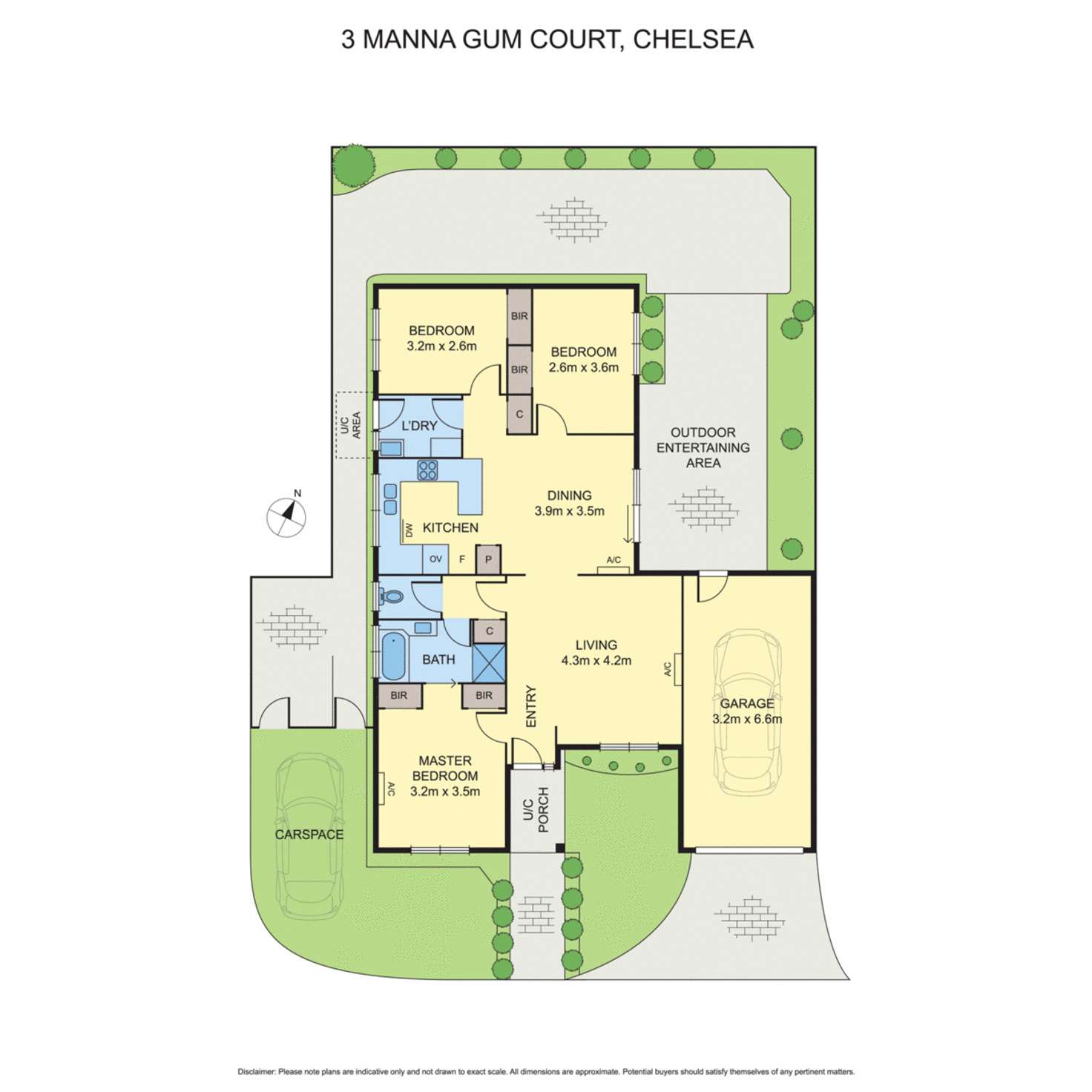 Floorplan of Homely house listing, 3 Manna Gum Court, Chelsea VIC 3196