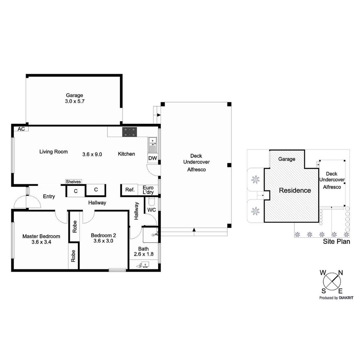Floorplan of Homely townhouse listing, 2/46 Embankment Grove, Chelsea VIC 3196