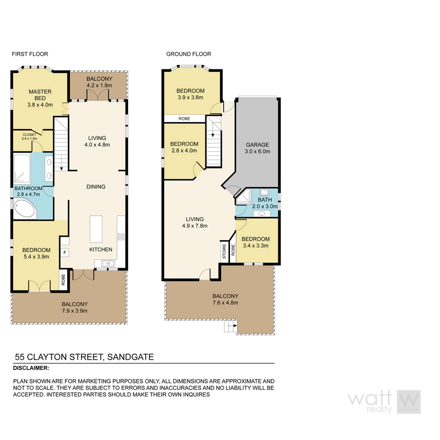 Floorplan of Homely house listing, 55 Clayton Street, Sandgate QLD 4017