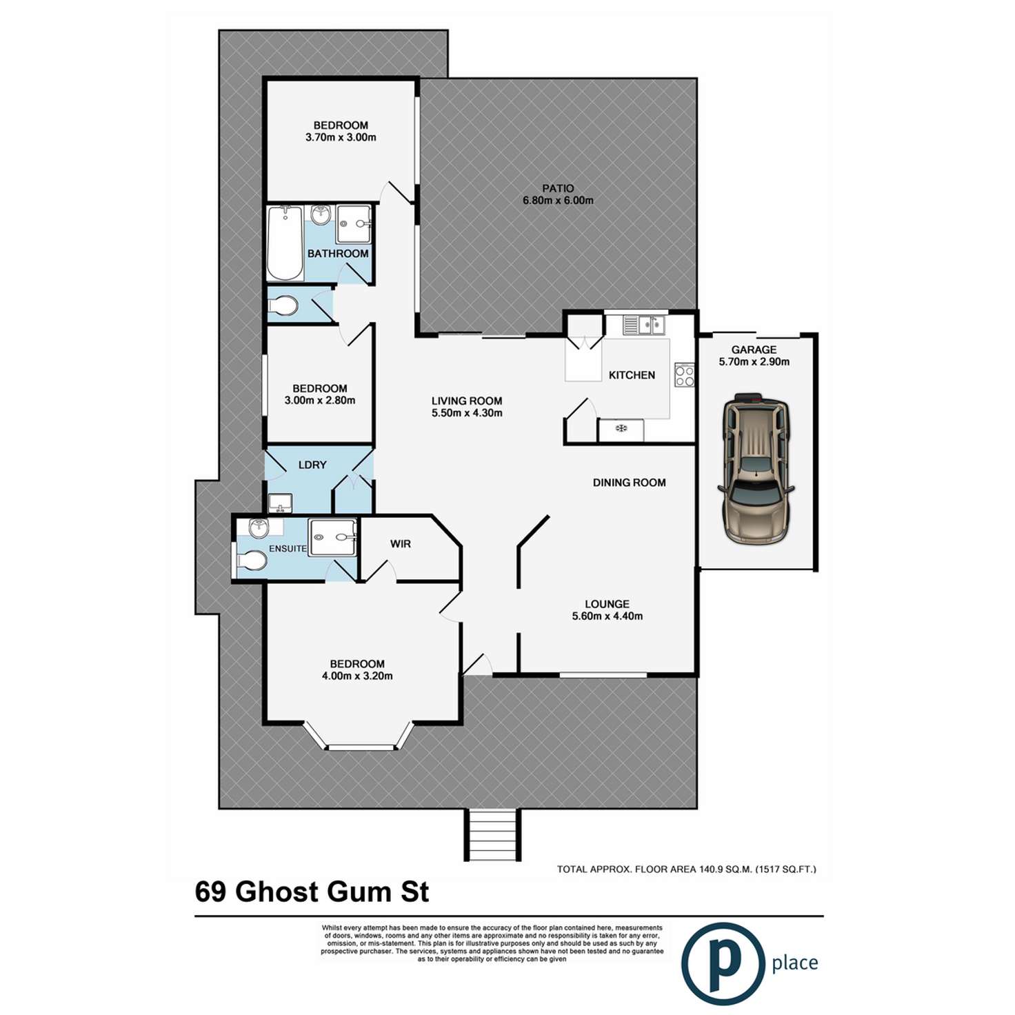 Floorplan of Homely house listing, 69 Ghost Gum Street, Bellbowrie QLD 4070