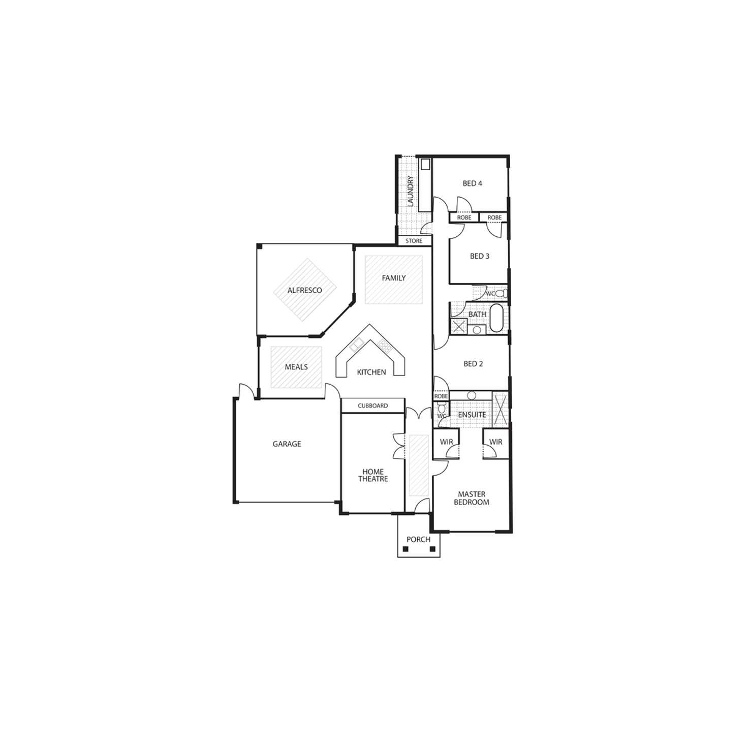 Floorplan of Homely house listing, 33 Bushy Gardens, Canning Vale WA 6155