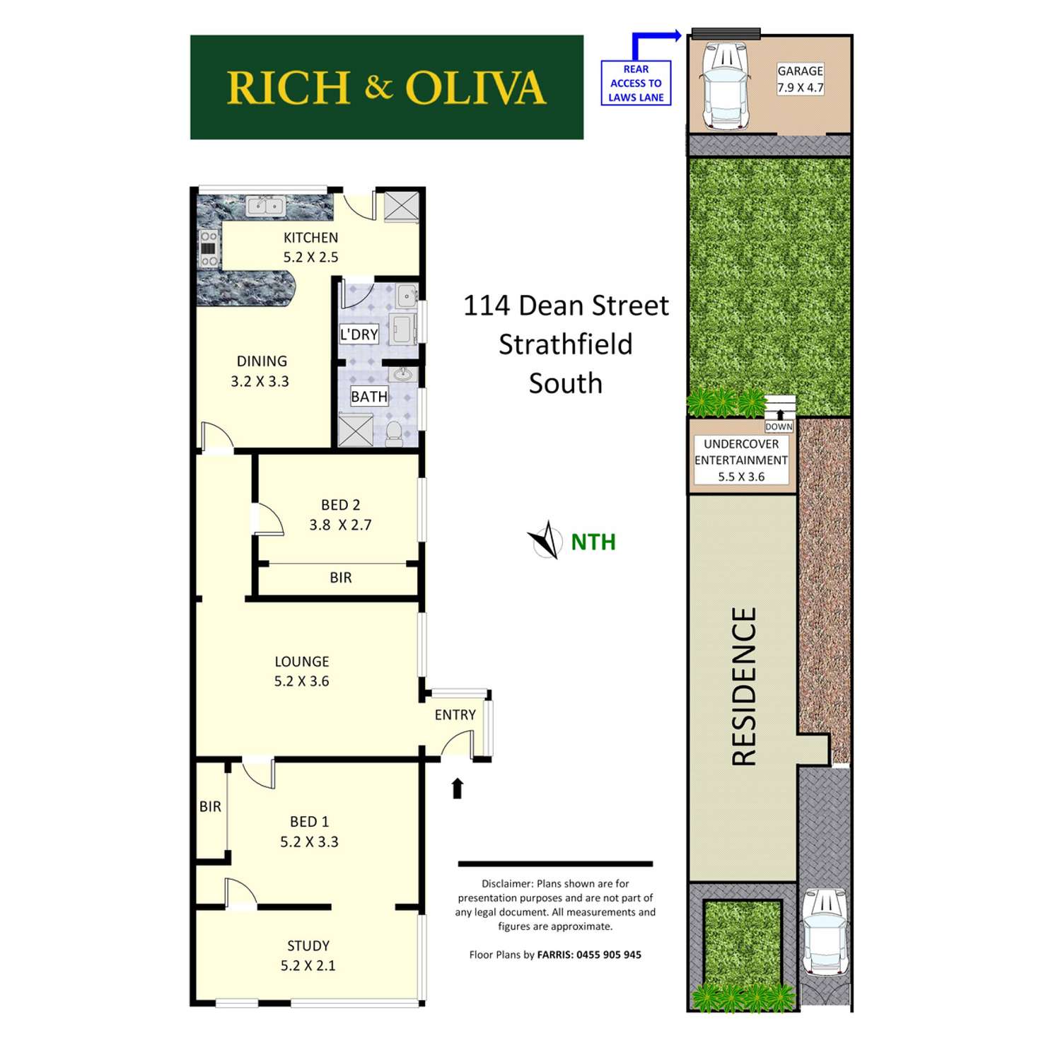 Floorplan of Homely semiDetached listing, 114 Dean Street, Strathfield South NSW 2136