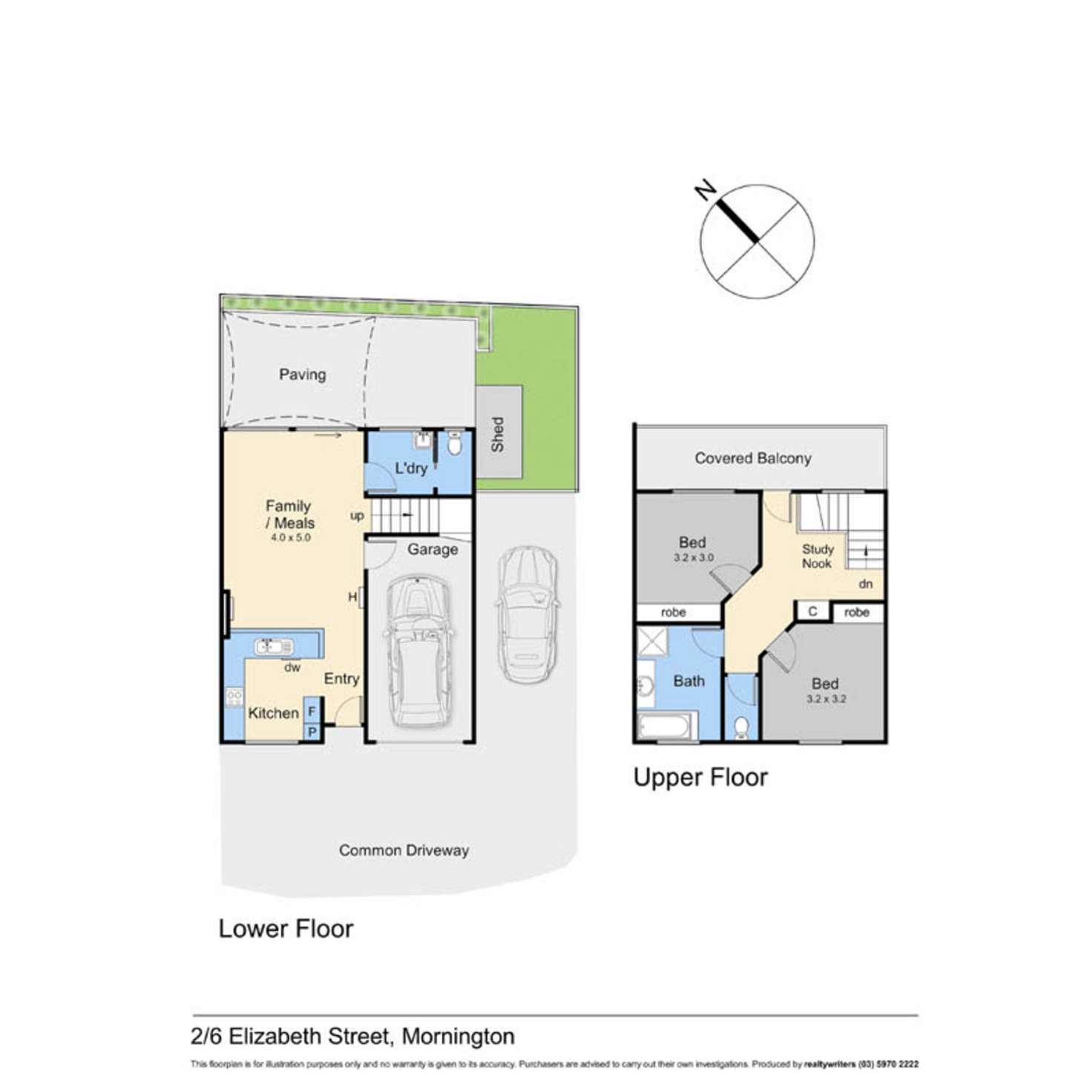 Floorplan of Homely townhouse listing, 2/6 Elizabeth Street, Mornington VIC 3931