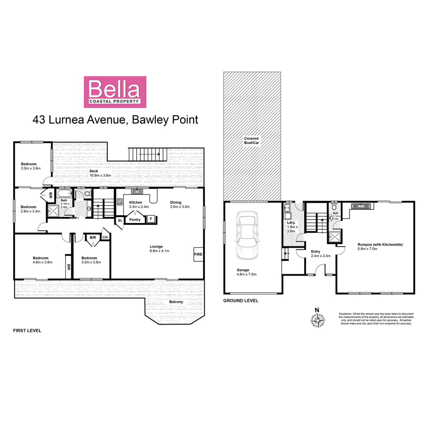 Floorplan of Homely house listing, 43 Lurnea Avenue, Bawley Point NSW 2539