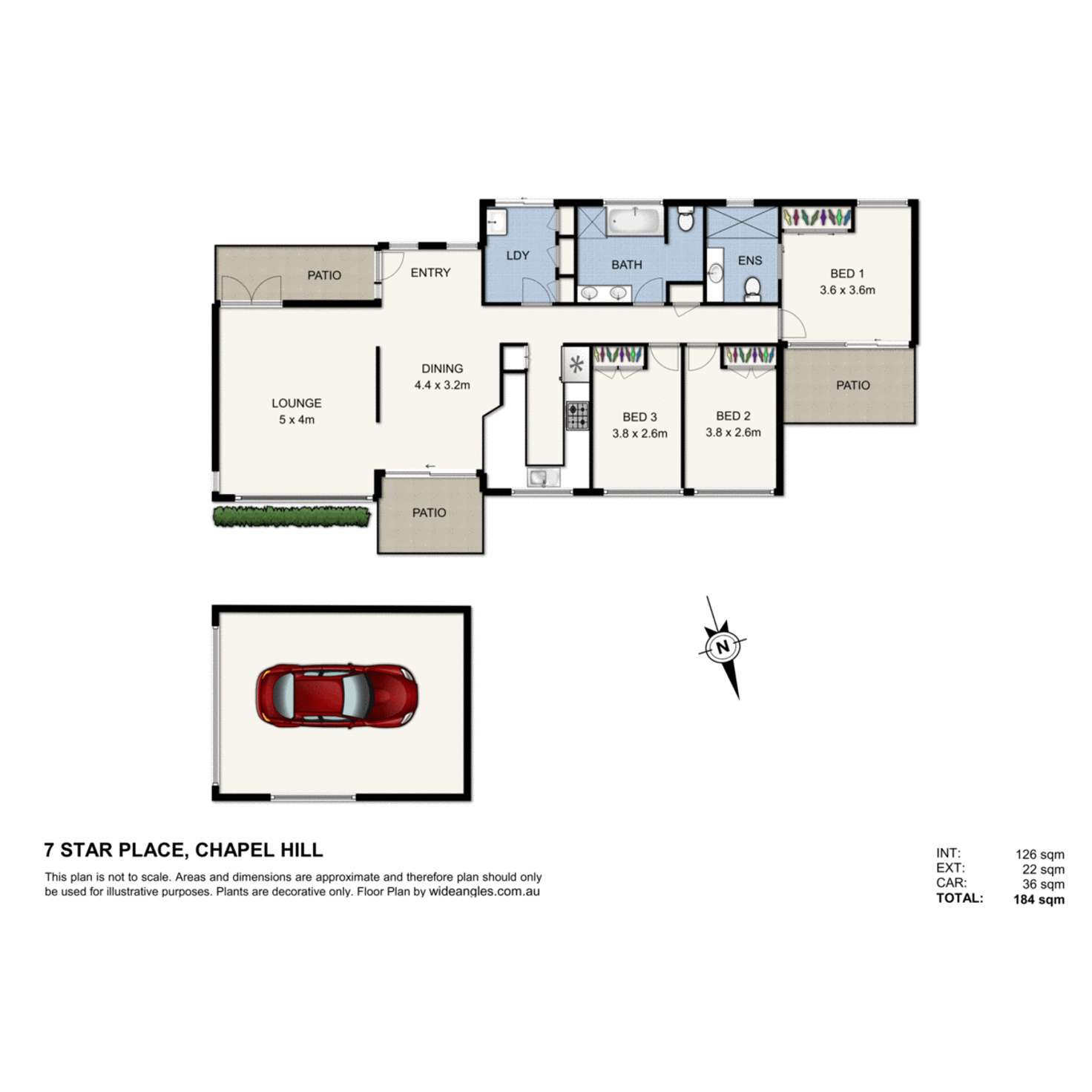 Floorplan of Homely house listing, 7 Star Place, Chapel Hill QLD 4069