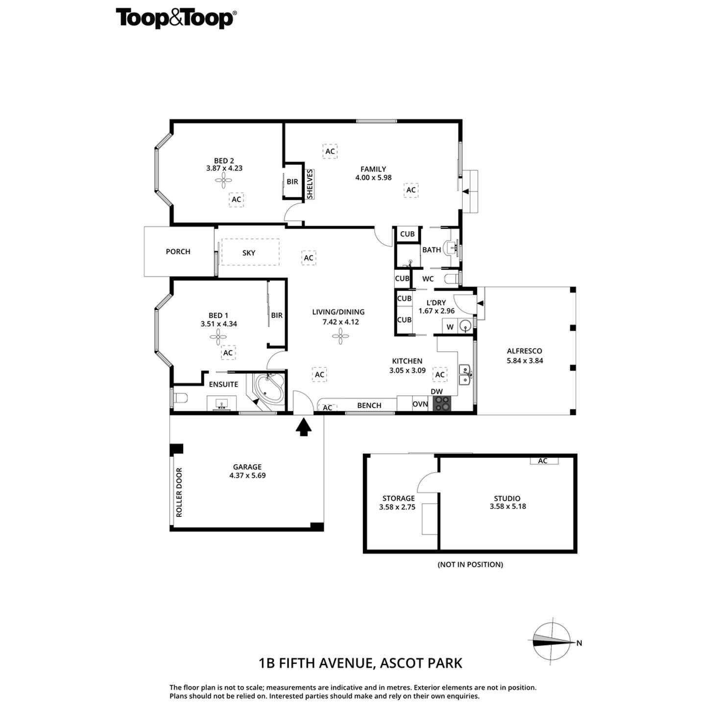 Floorplan of Homely house listing, 1B Fifth Avenue, Ascot Park SA 5043