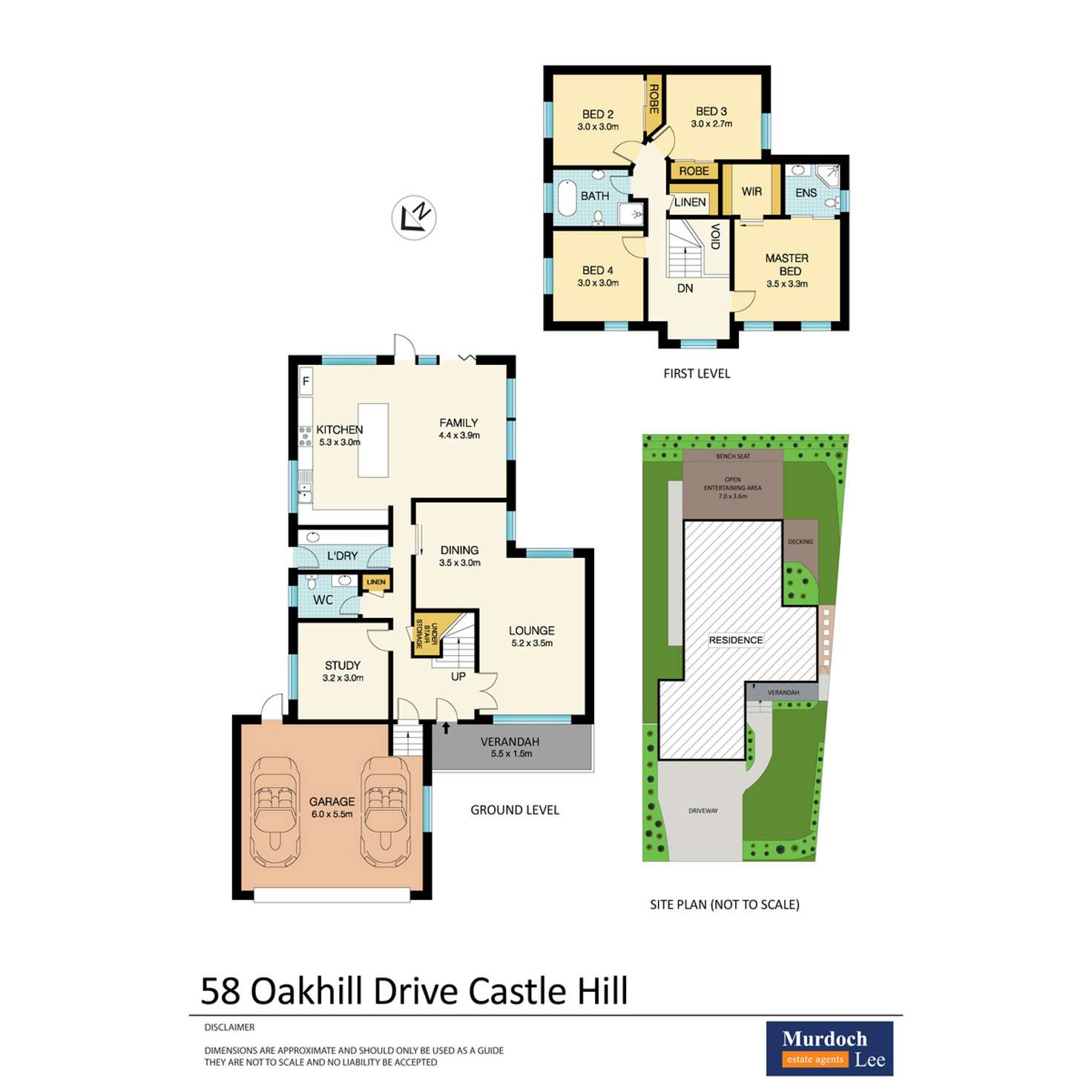 Floorplan of Homely house listing, 58 Oakhill Drive, Castle Hill NSW 2154