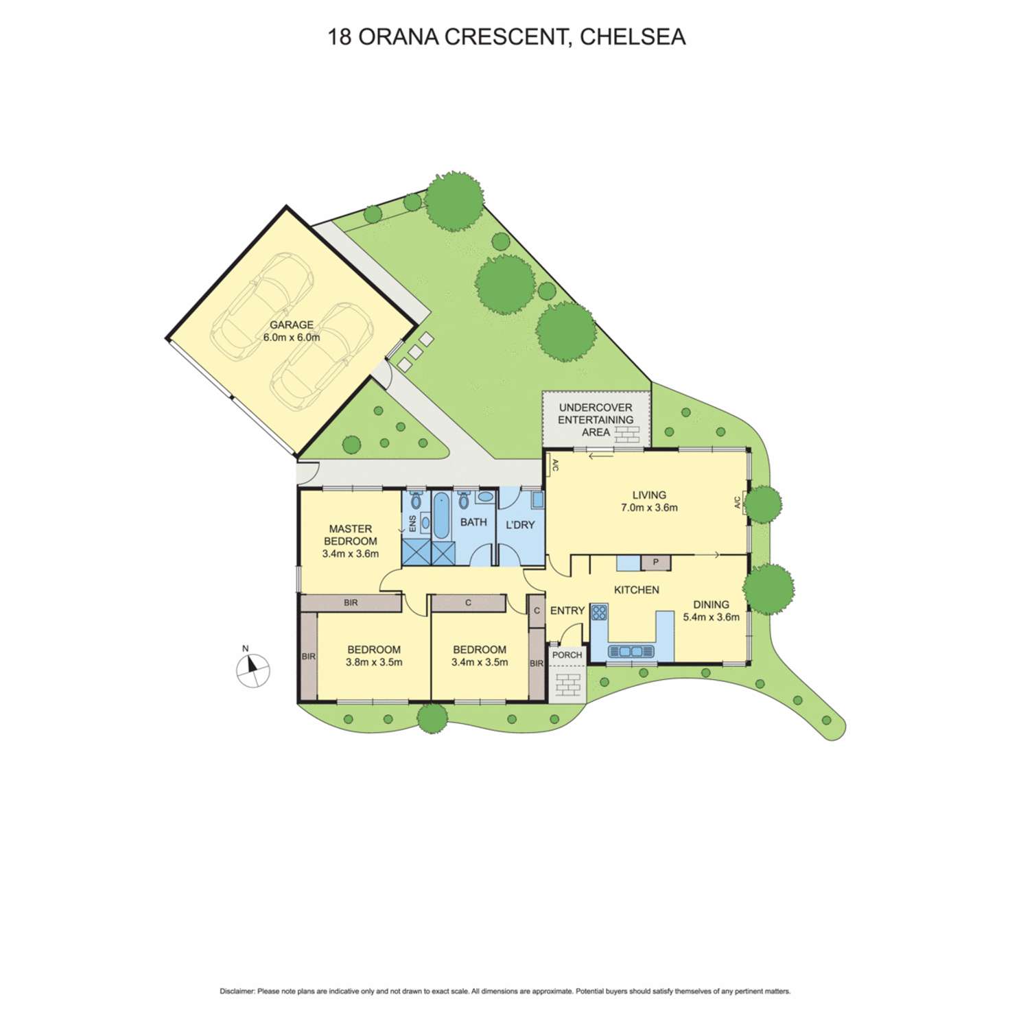Floorplan of Homely house listing, 18 Orana Crescent, Chelsea VIC 3196