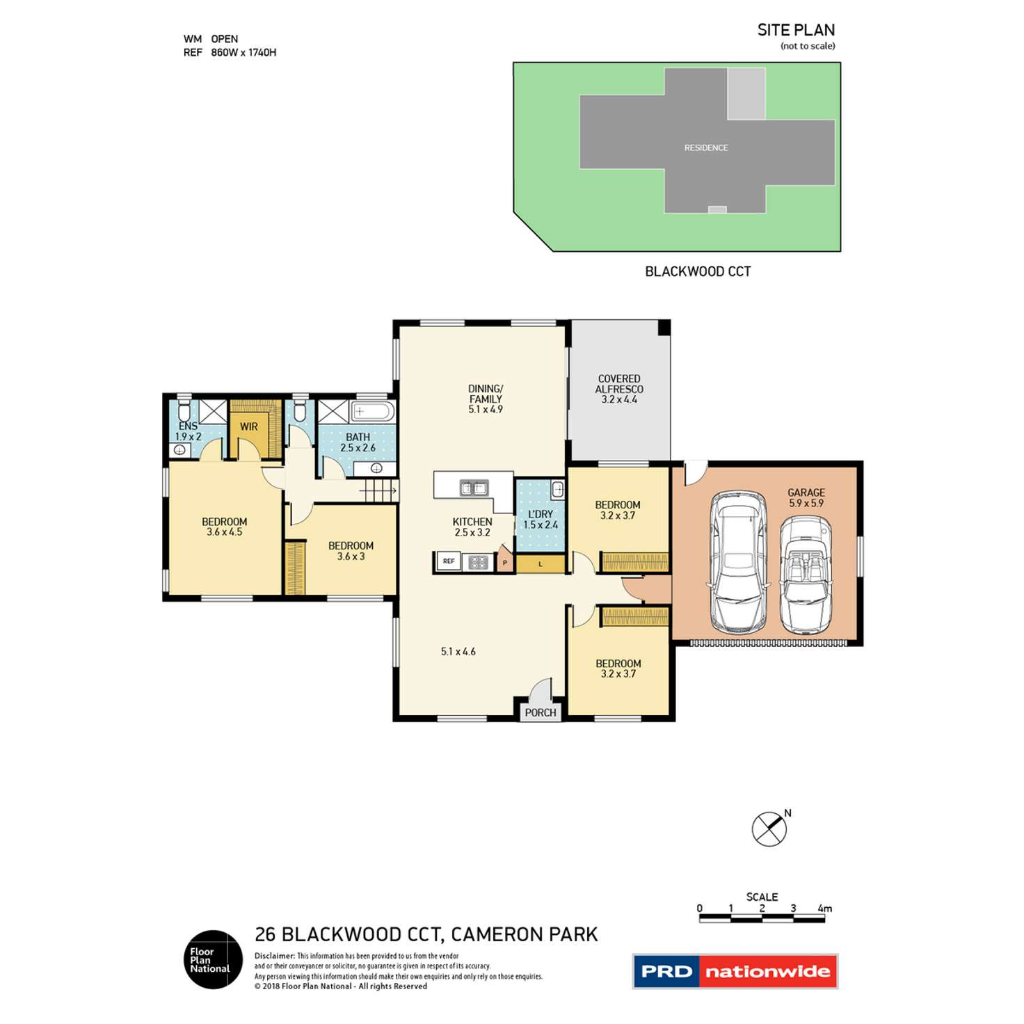 Floorplan of Homely house listing, 26 Blackwood Circuit, Cameron Park NSW 2285