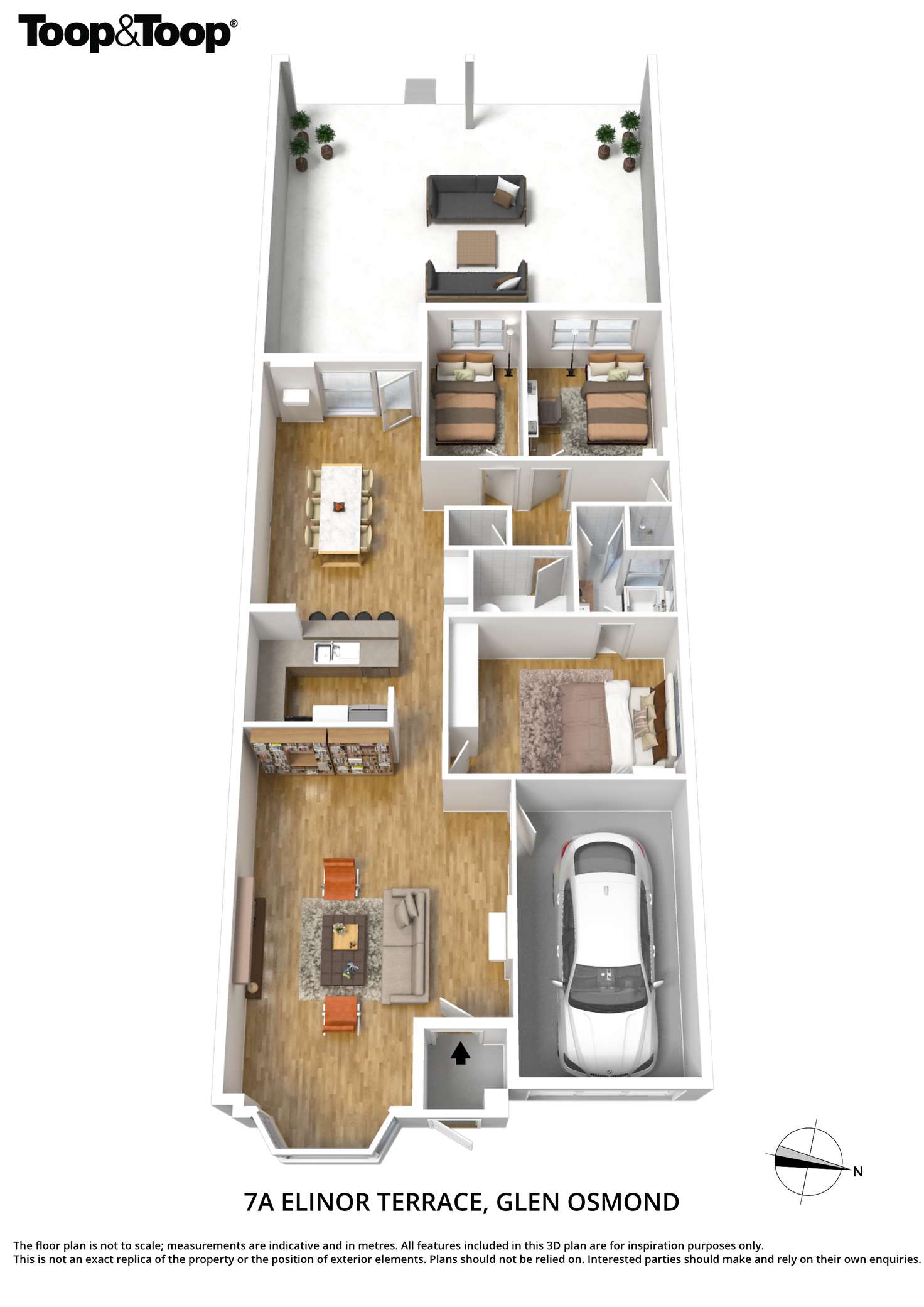 Floorplan of Homely house listing, 7A Elinor Terrace, Glen Osmond SA 5064