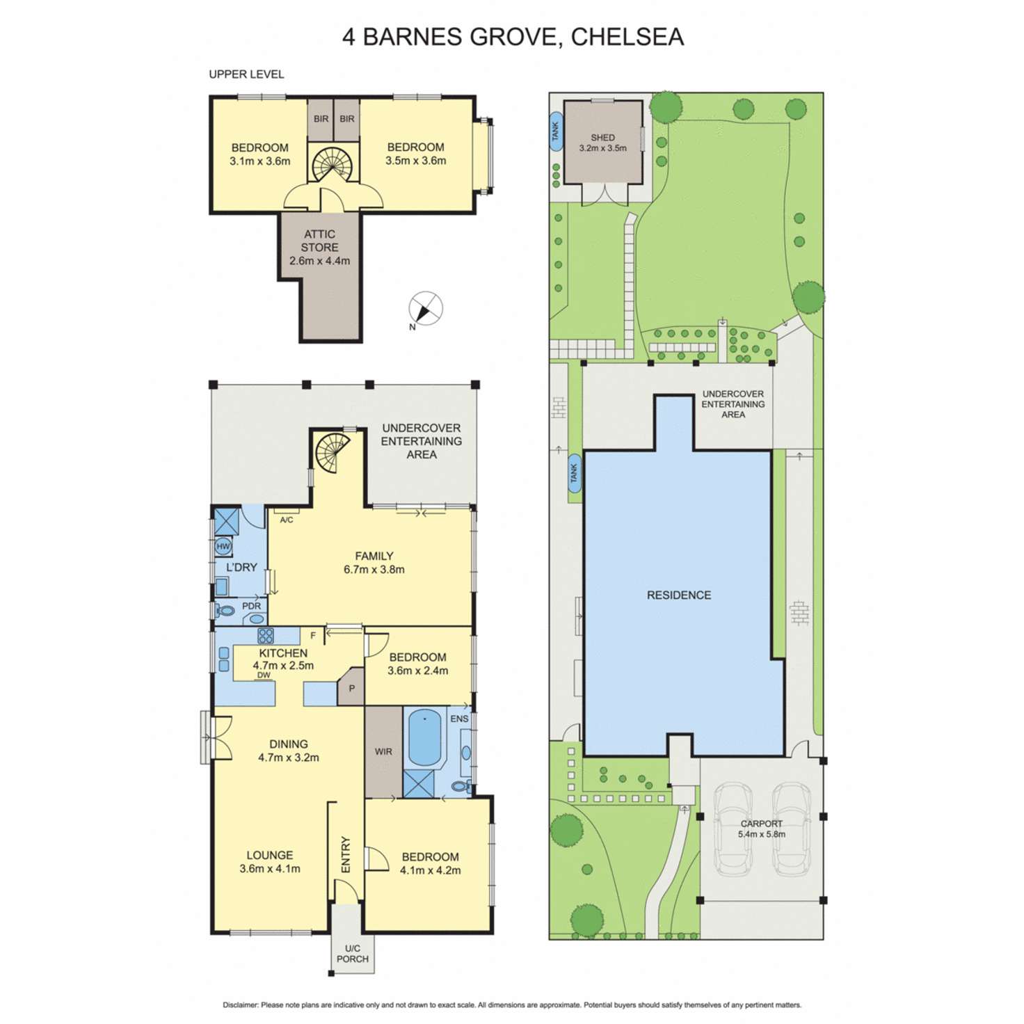 Floorplan of Homely house listing, 4 Barnes Grove, Chelsea VIC 3196