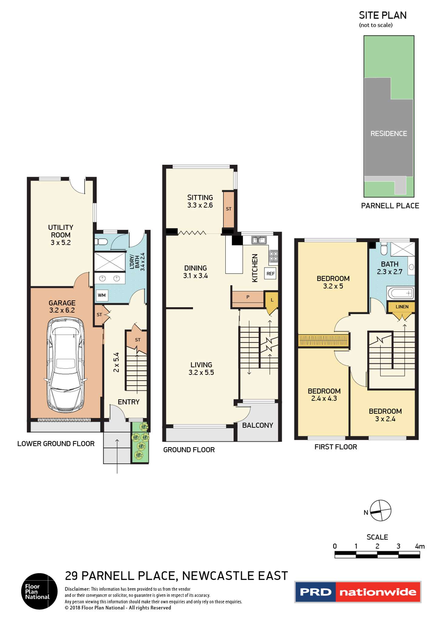 Floorplan of Homely house listing, 29 Parnell Place, Newcastle East NSW 2300