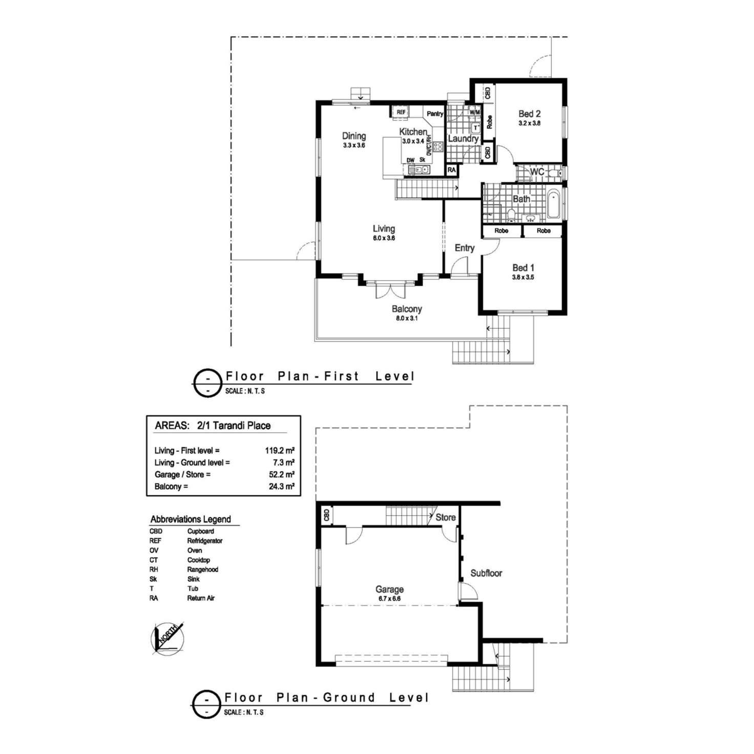 Floorplan of Homely unit listing, 2/1 Tarandi Place, Bourkelands NSW 2650