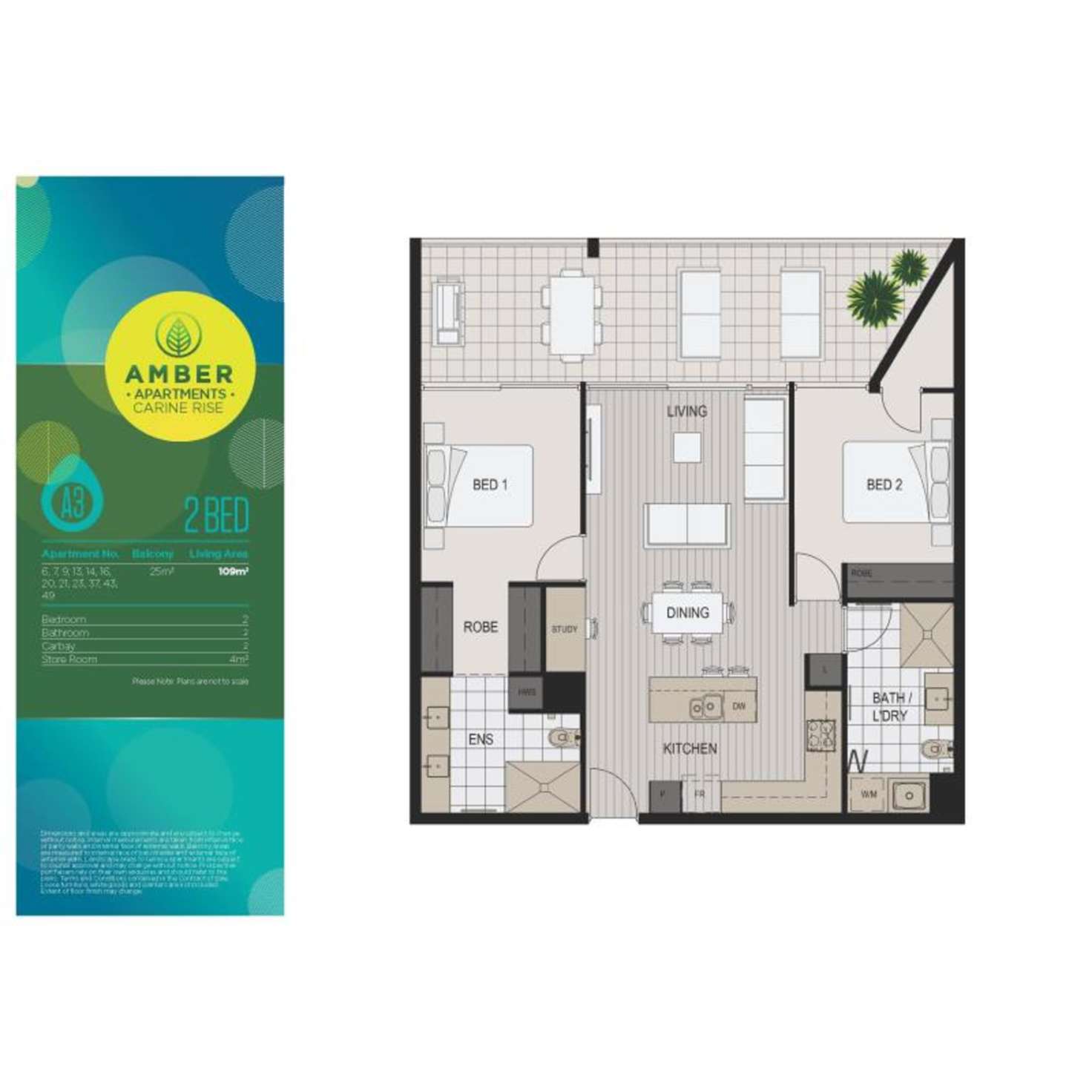 Floorplan of Homely apartment listing, 7/6-8 Gemstone Boulevard, Carine WA 6020