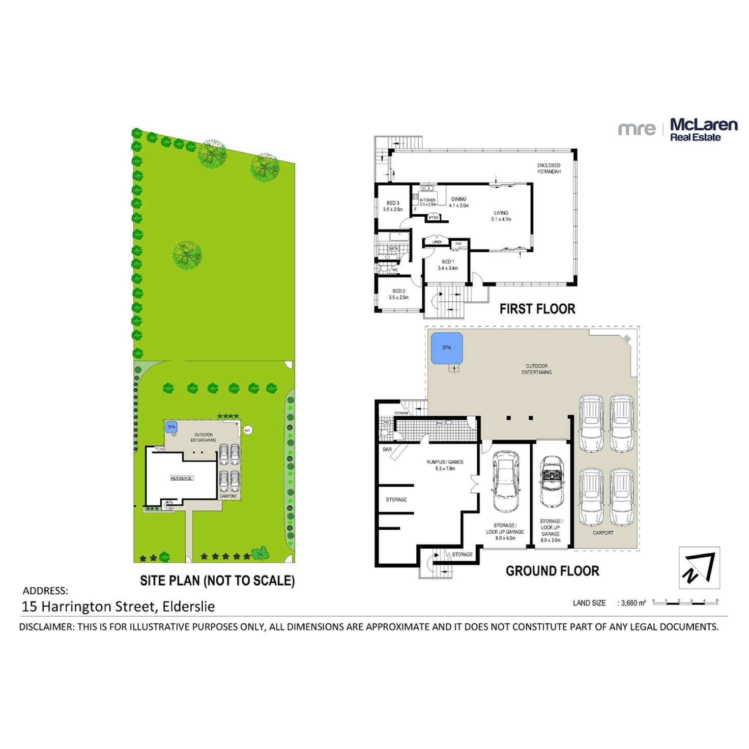 Floorplan of Homely house listing, 15 Harrington Street, Elderslie NSW 2570