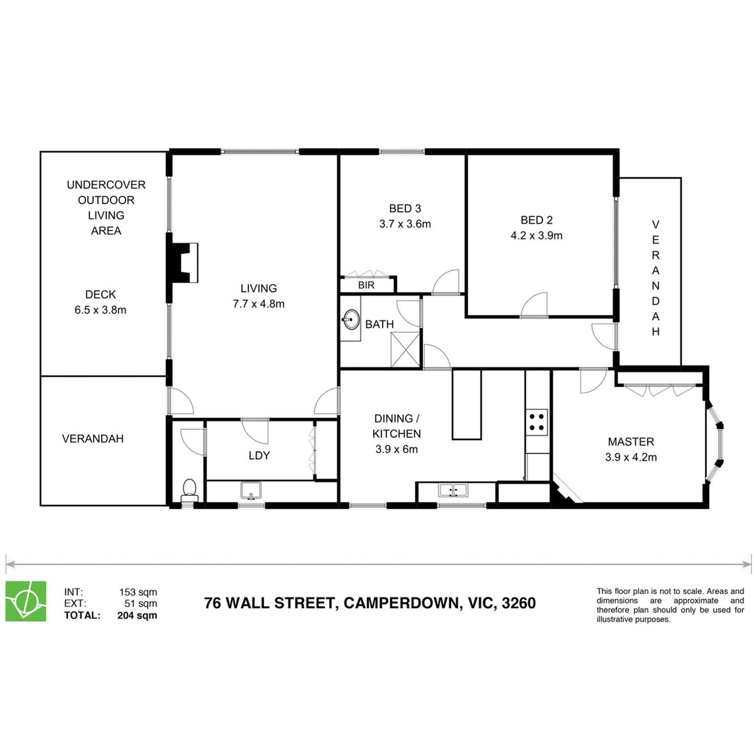 Floorplan of Homely house listing, 76 Walls Street, Camperdown VIC 3260