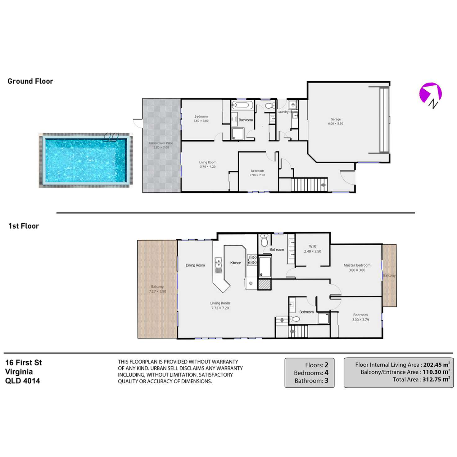Floorplan of Homely house listing, 16 First Street, Virginia QLD 4014