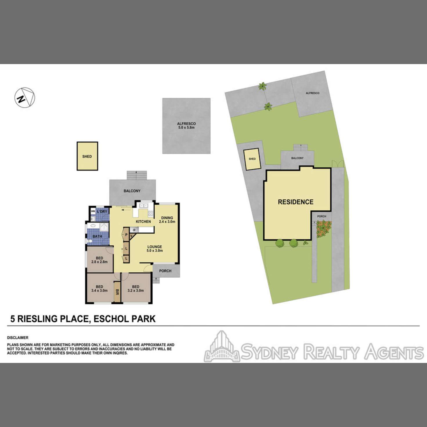 Floorplan of Homely house listing, 5 Riesling Place, Eschol Park NSW 2558