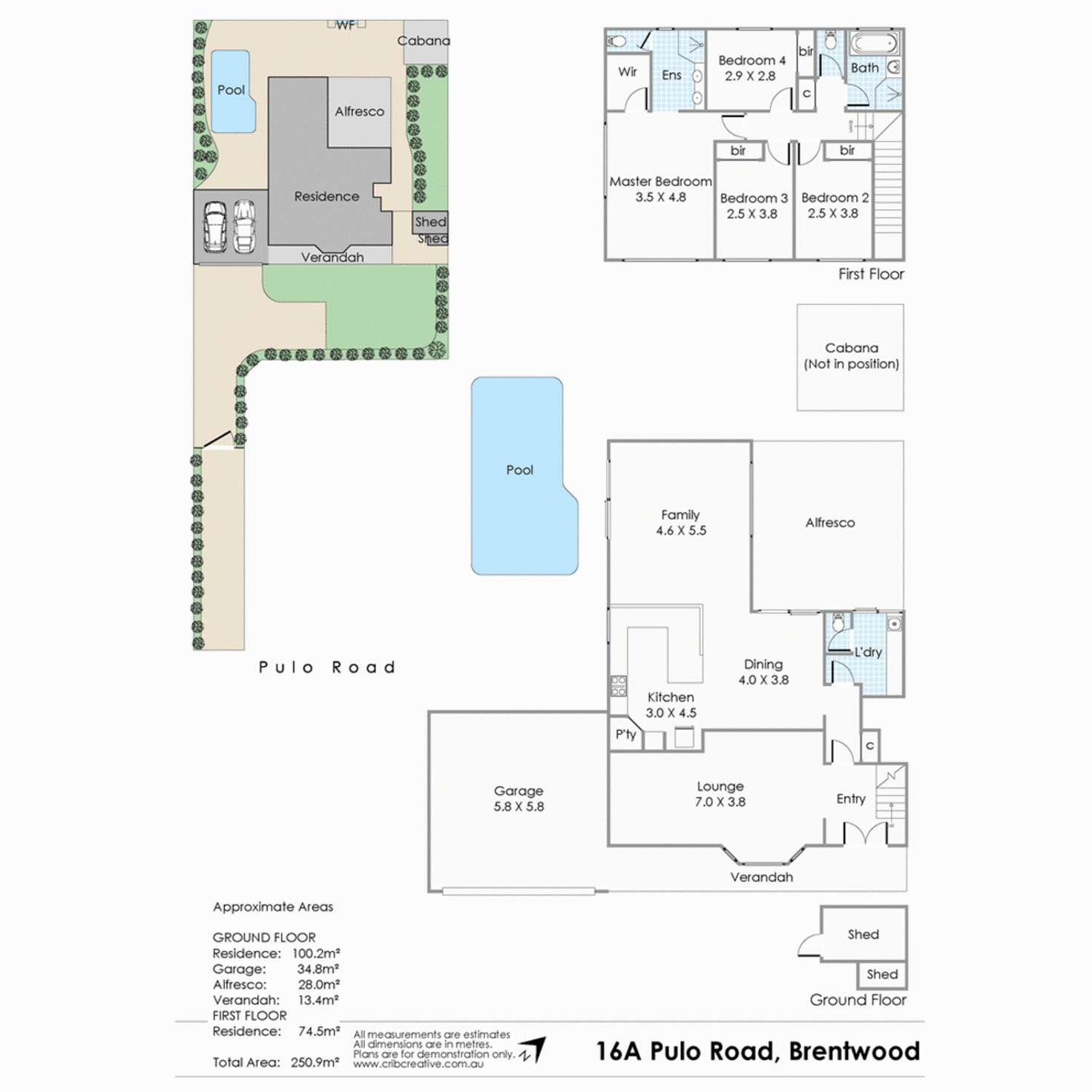 Floorplan of Homely house listing, 16A Pulo Road, Brentwood WA 6153